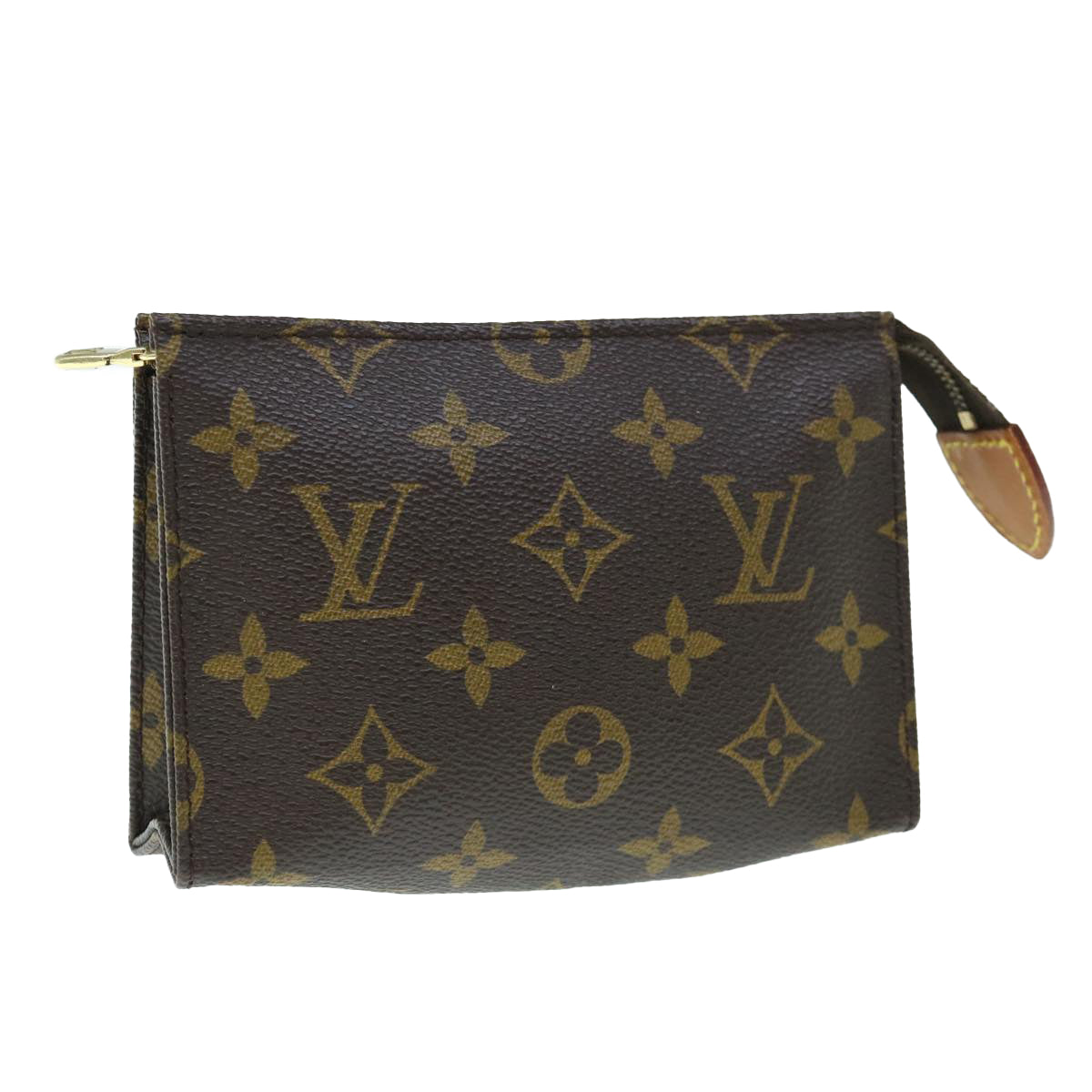 LOUIS VUITTON Monogram Poche Toilette 15 Pouch M47546 LV Auth 63279