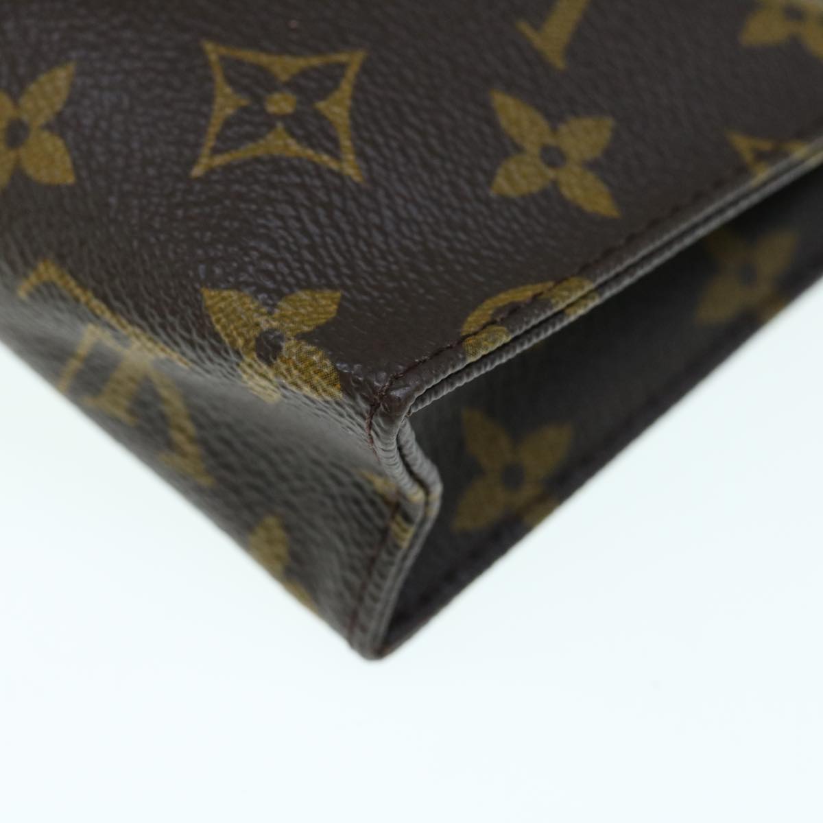 LOUIS VUITTON Monogram Poche Toilette 15 Pouch M47546 LV Auth 63279