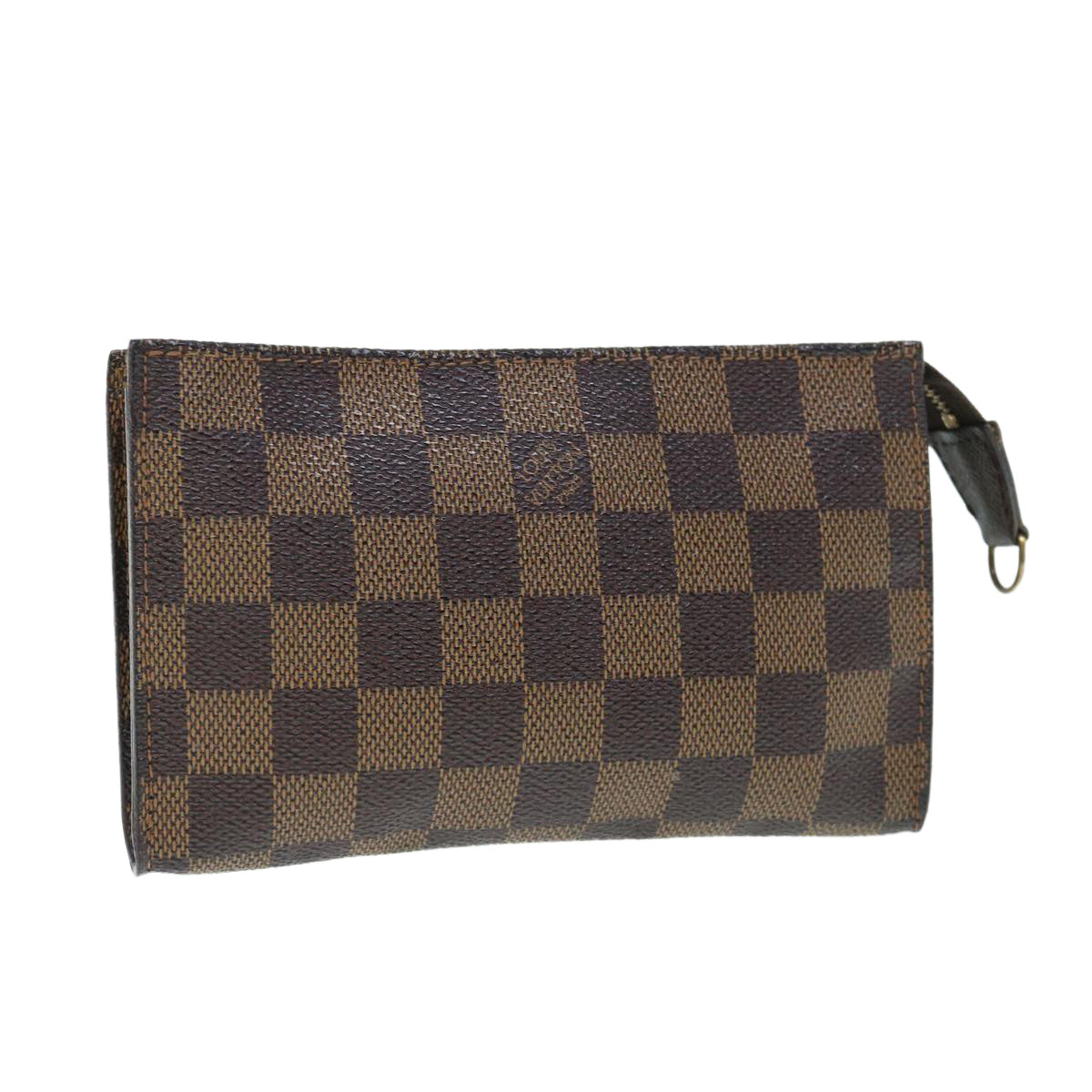 LOUIS VUITTON Damier Ebene Marais Pouch LV Auth 63343