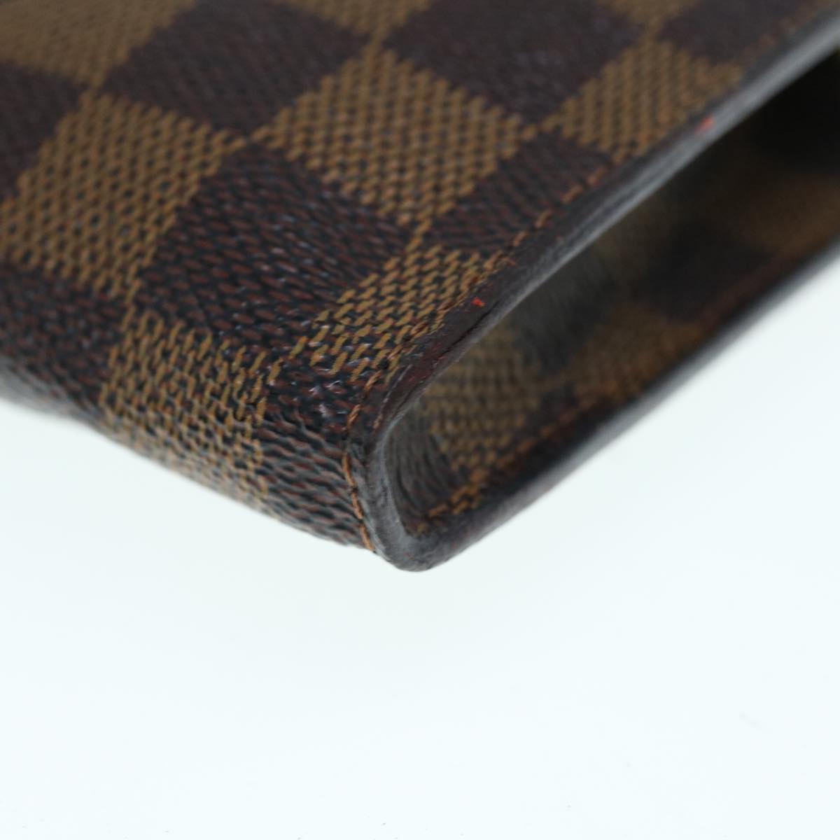 LOUIS VUITTON Damier Ebene Marais Pouch LV Auth 63343