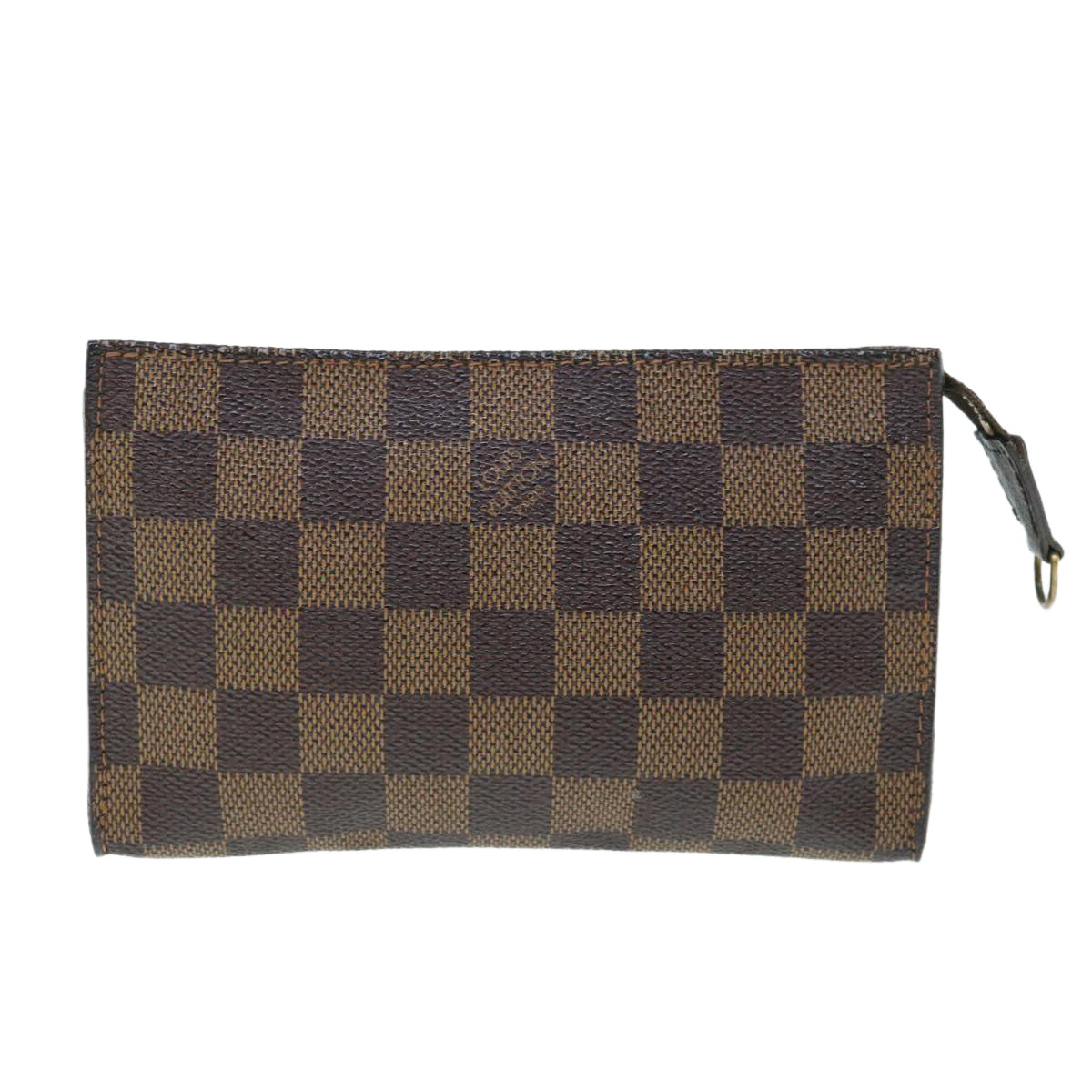 LOUIS VUITTON Damier Ebene Marais Pouch LV Auth 63343