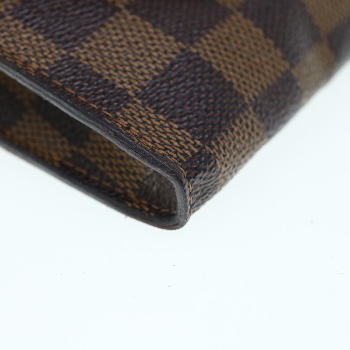 LOUIS VUITTON Damier Ebene Marais Pouch LV Auth 63343