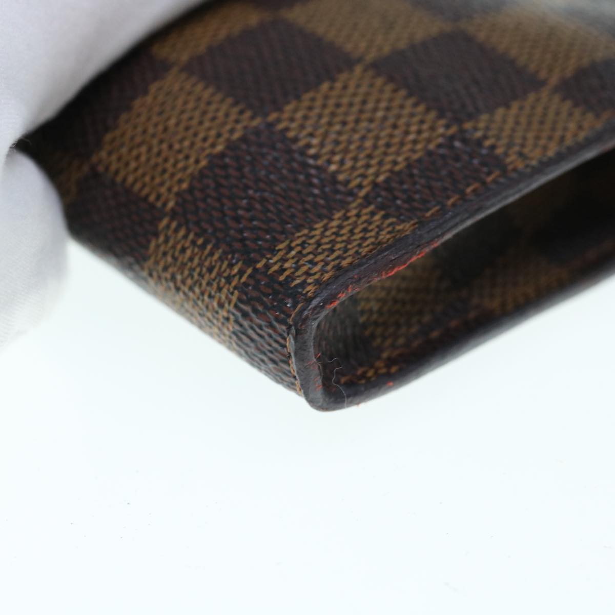 LOUIS VUITTON Damier Ebene Marais Pouch LV Auth 63343