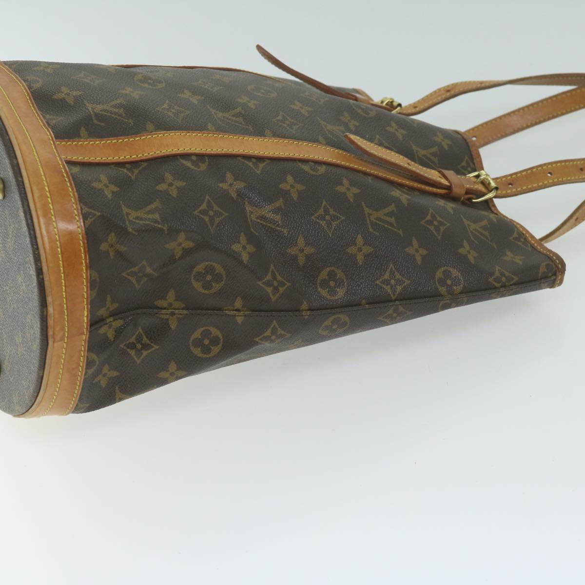 LOUIS VUITTON Monogram Bucket GM Shoulder Bag M42236 LV Auth 63345