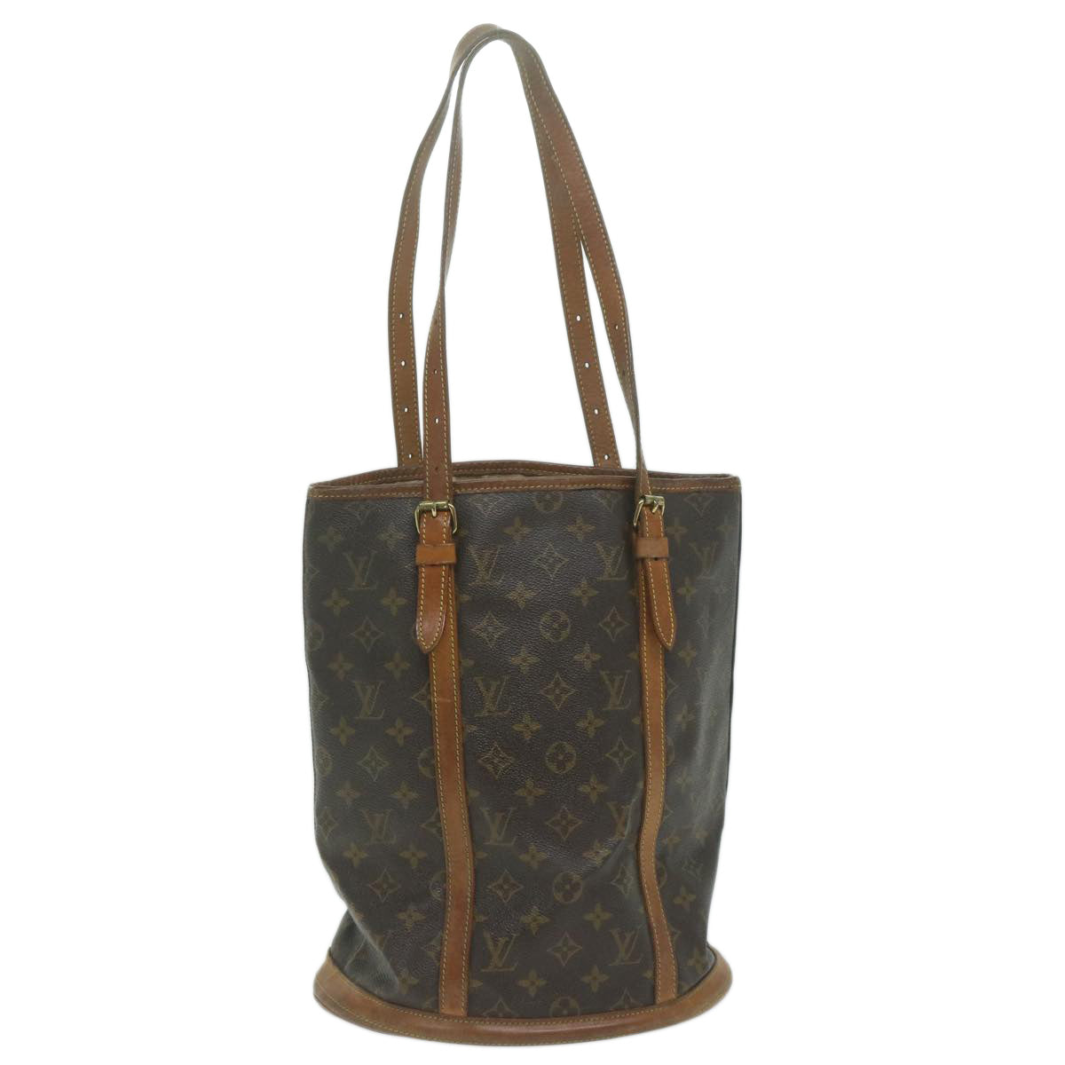 LOUIS VUITTON Monogram Bucket GM Shoulder Bag M42236 LV Auth 63347