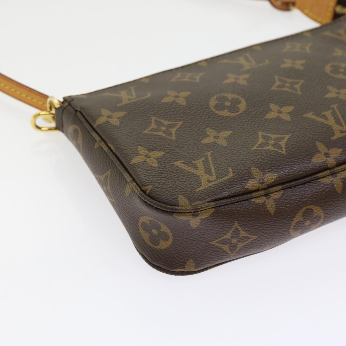 LOUIS VUITTON Monogram Pochette Accessoires Pouch M51980 LV Auth 63413A