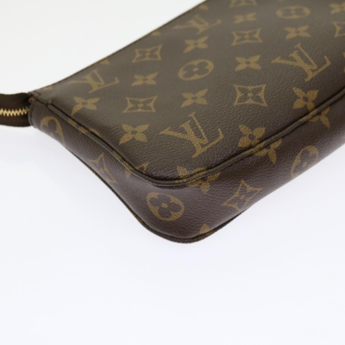 LOUIS VUITTON Monogram Pochette Accessoires Pouch M51980 LV Auth 63413A