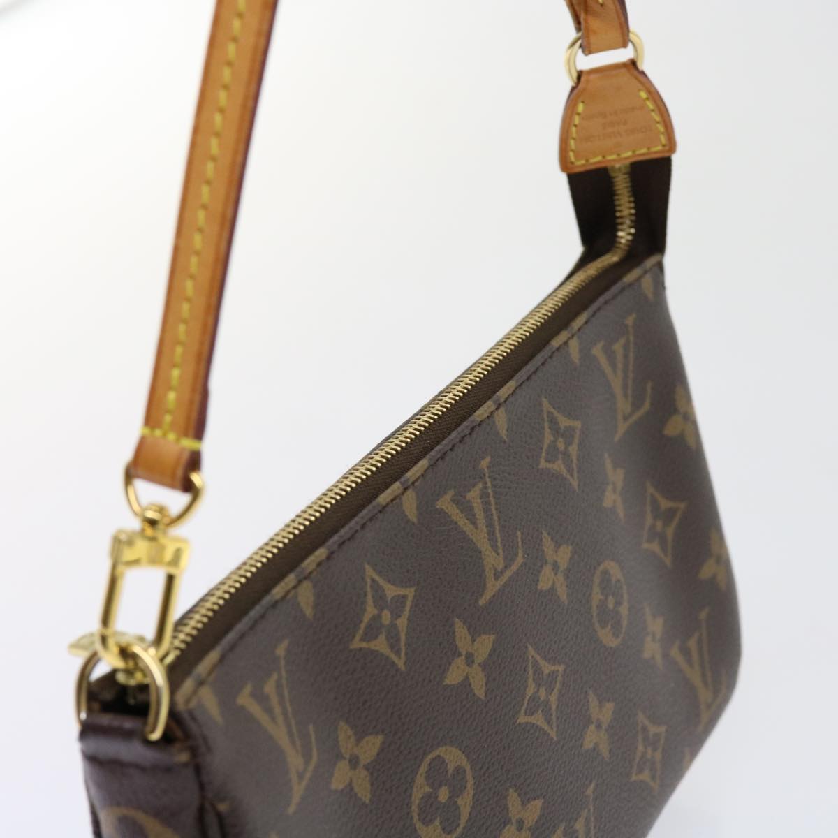 LOUIS VUITTON Monogram Pochette Accessoires Pouch M51980 LV Auth 63413A