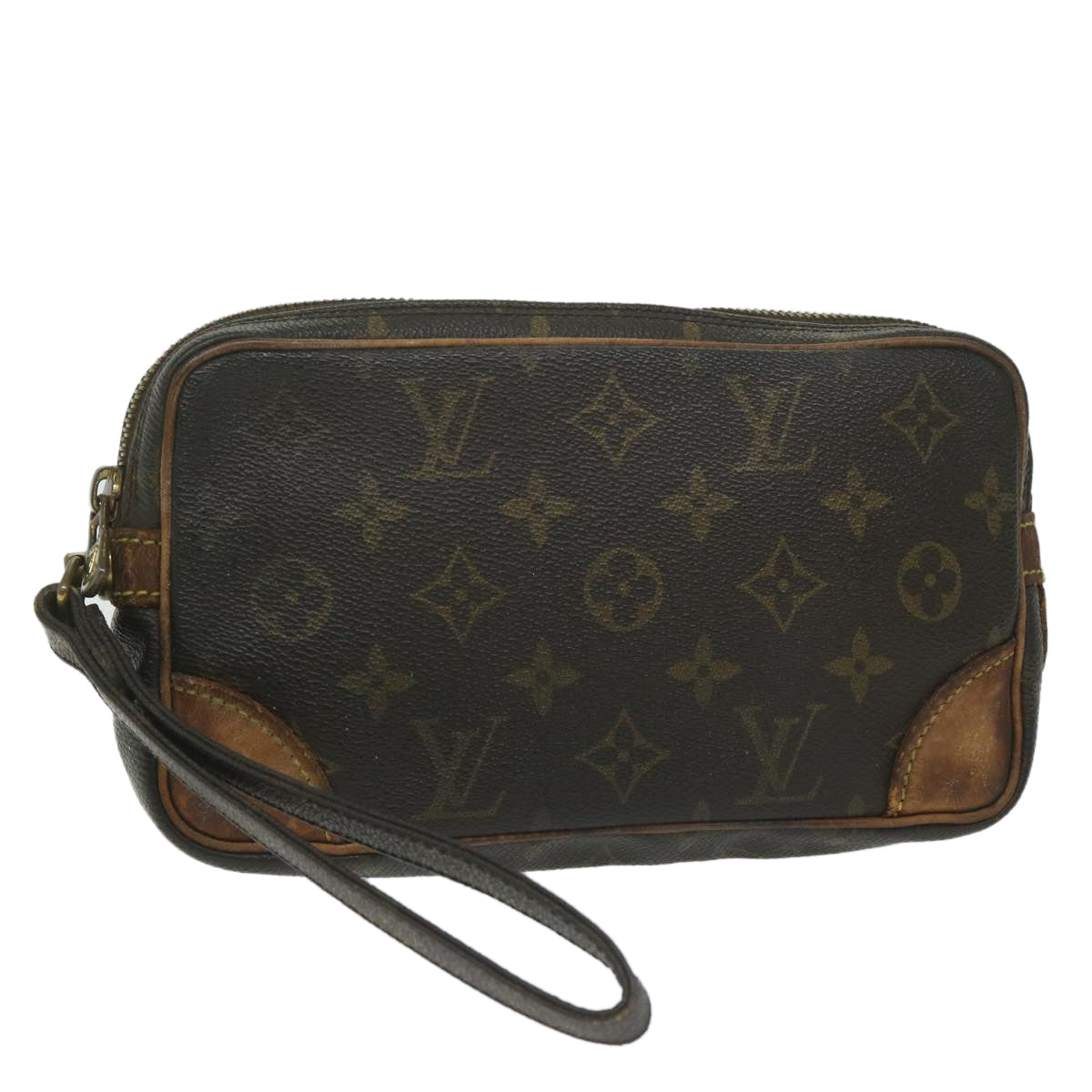 LOUIS VUITTON Monogram Marly Dragonne PM Clutch Bag M51827 LV Auth 63414