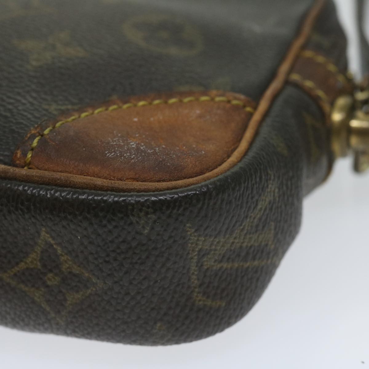 LOUIS VUITTON Monogram Marly Dragonne PM Clutch Bag M51827 LV Auth 63414