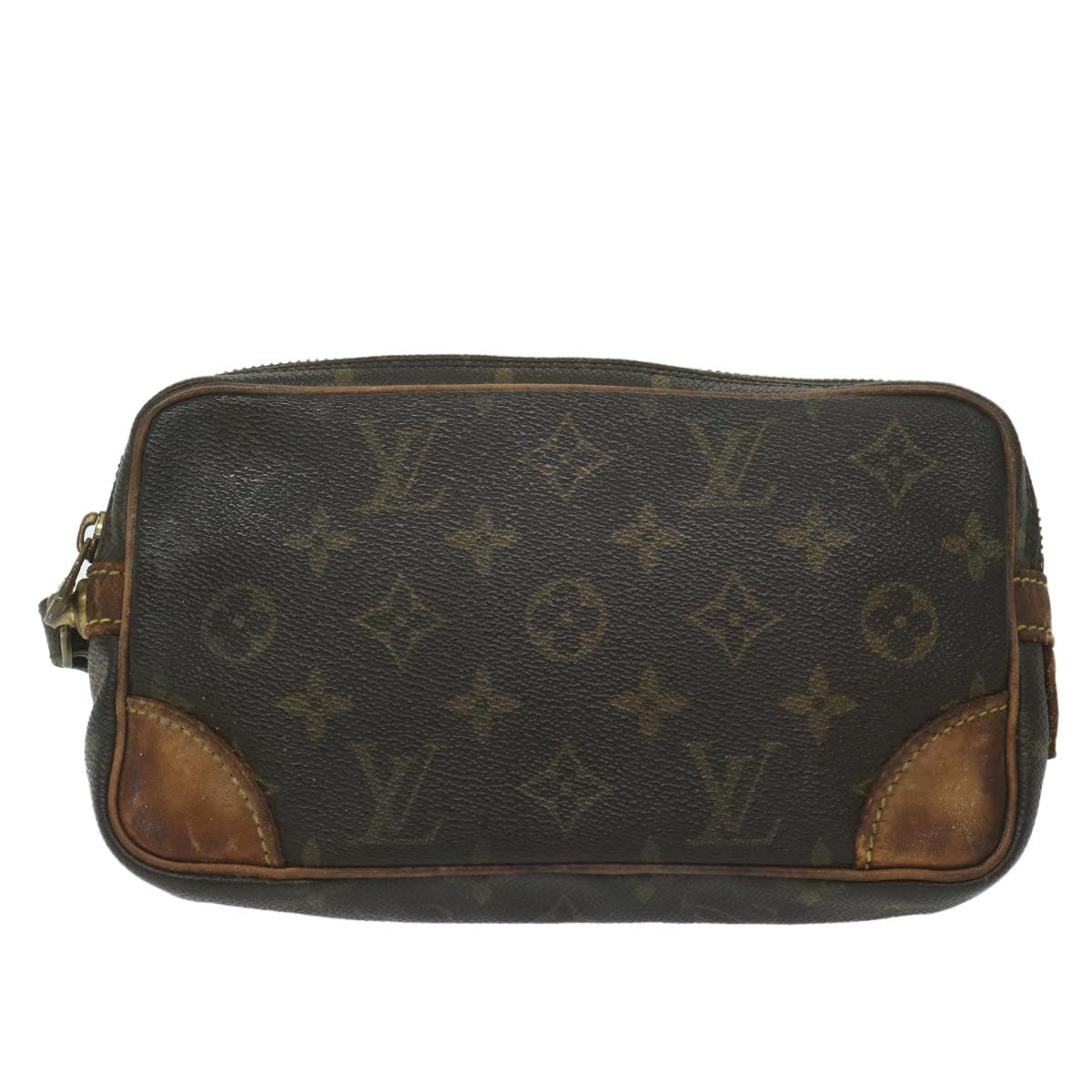 LOUIS VUITTON Monogram Marly Dragonne PM Clutch Bag M51827 LV Auth 63414