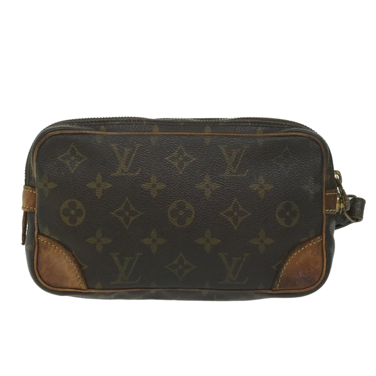 LOUIS VUITTON Monogram Marly Dragonne PM Clutch Bag M51827 LV Auth 63414