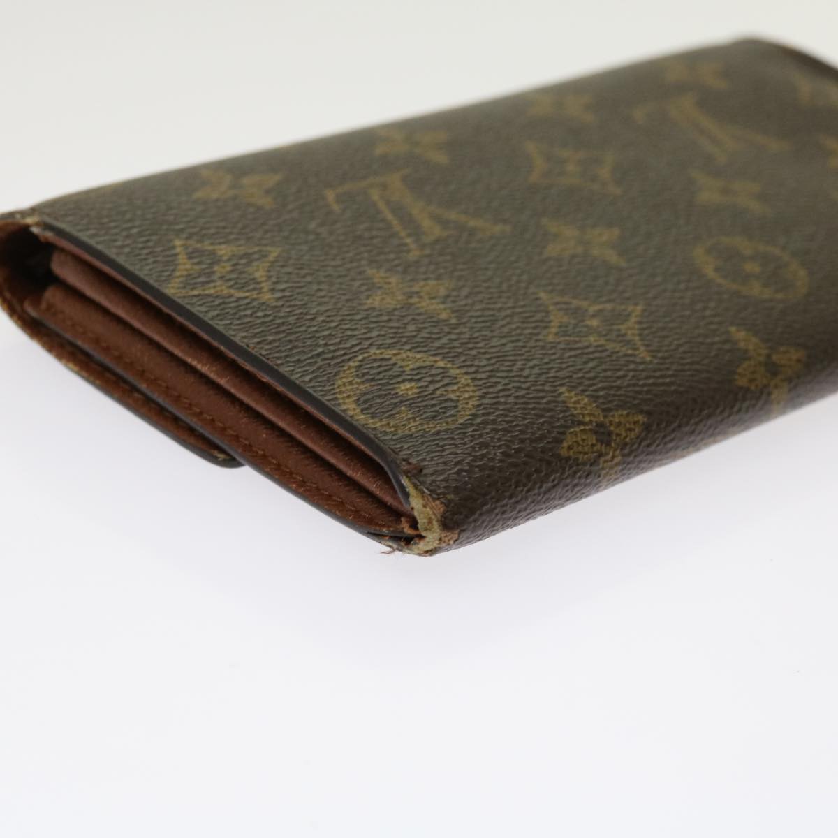 LOUIS VUITTON Monogram Pochette Porte Monnaie Credit Wallet M61725 Auth 63420