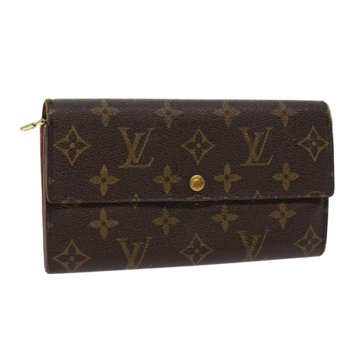 LOUIS VUITTON Monogram Pochette Porte Monnaie Credit Wallet M61725 Auth 63420