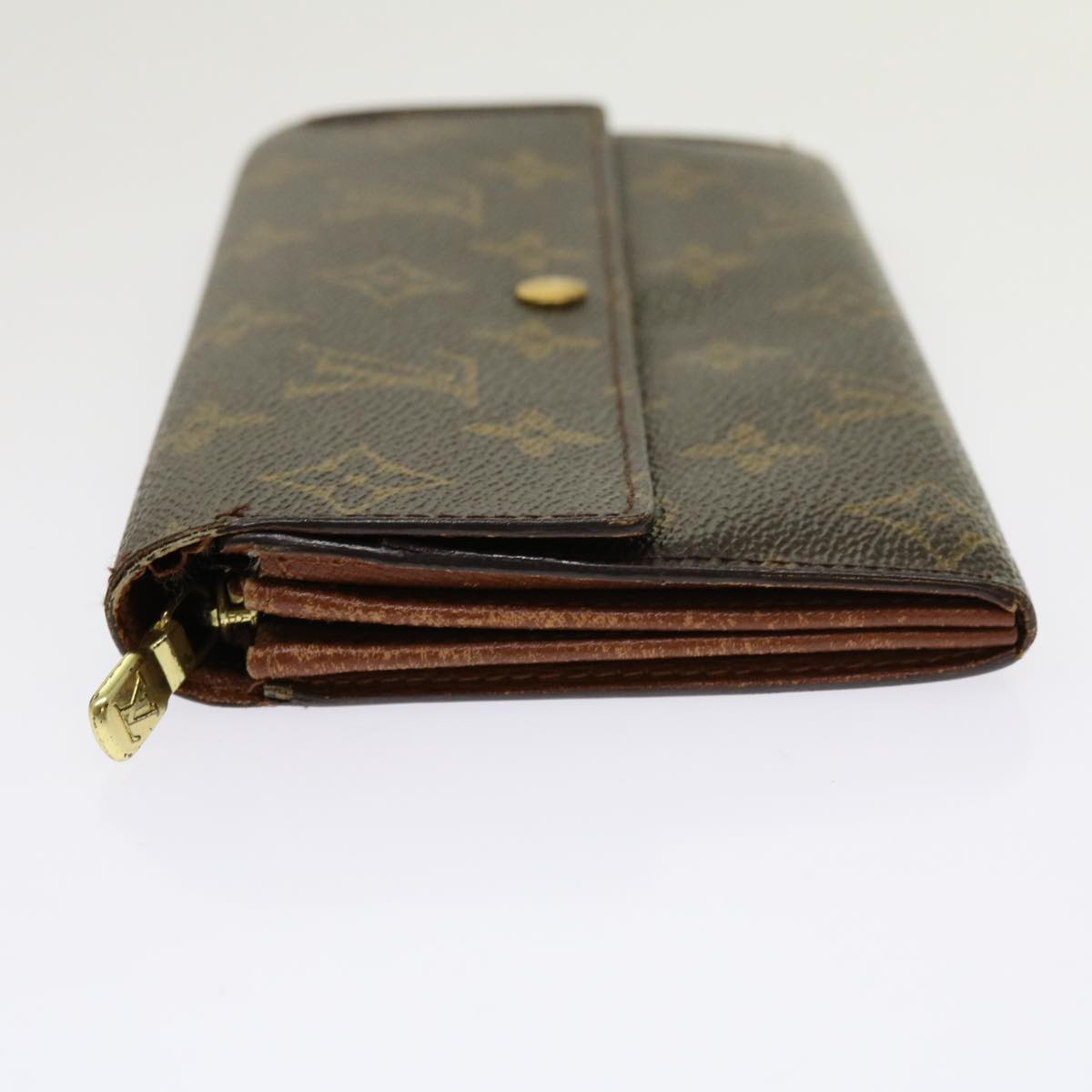 LOUIS VUITTON Monogram Pochette Porte Monnaie Credit Wallet M61725 Auth 63420