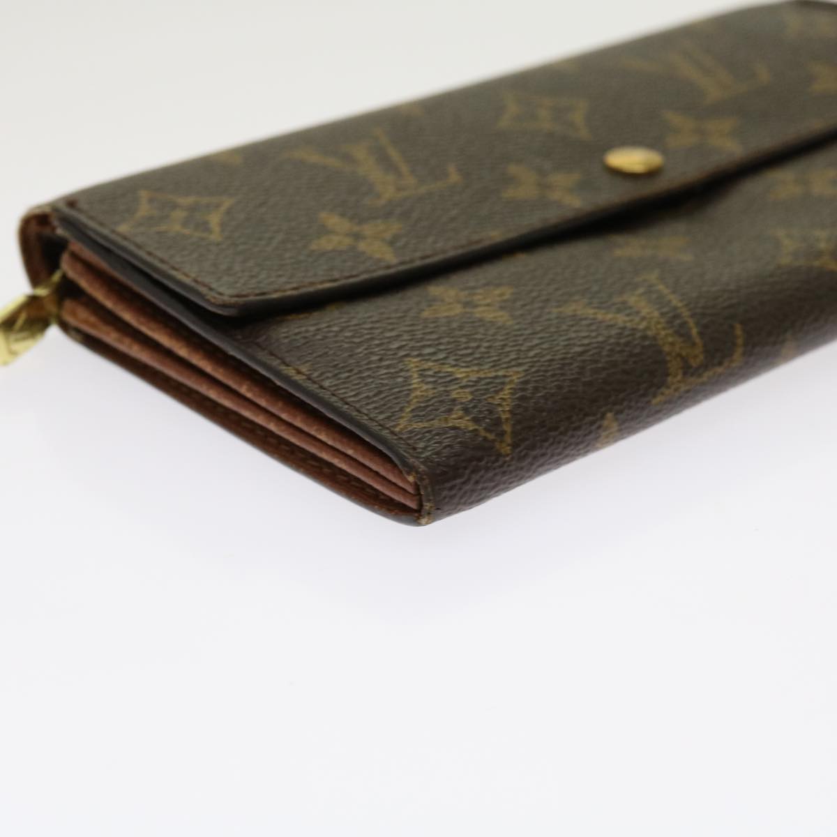 LOUIS VUITTON Monogram Pochette Porte Monnaie Credit Wallet M61725 Auth 63420