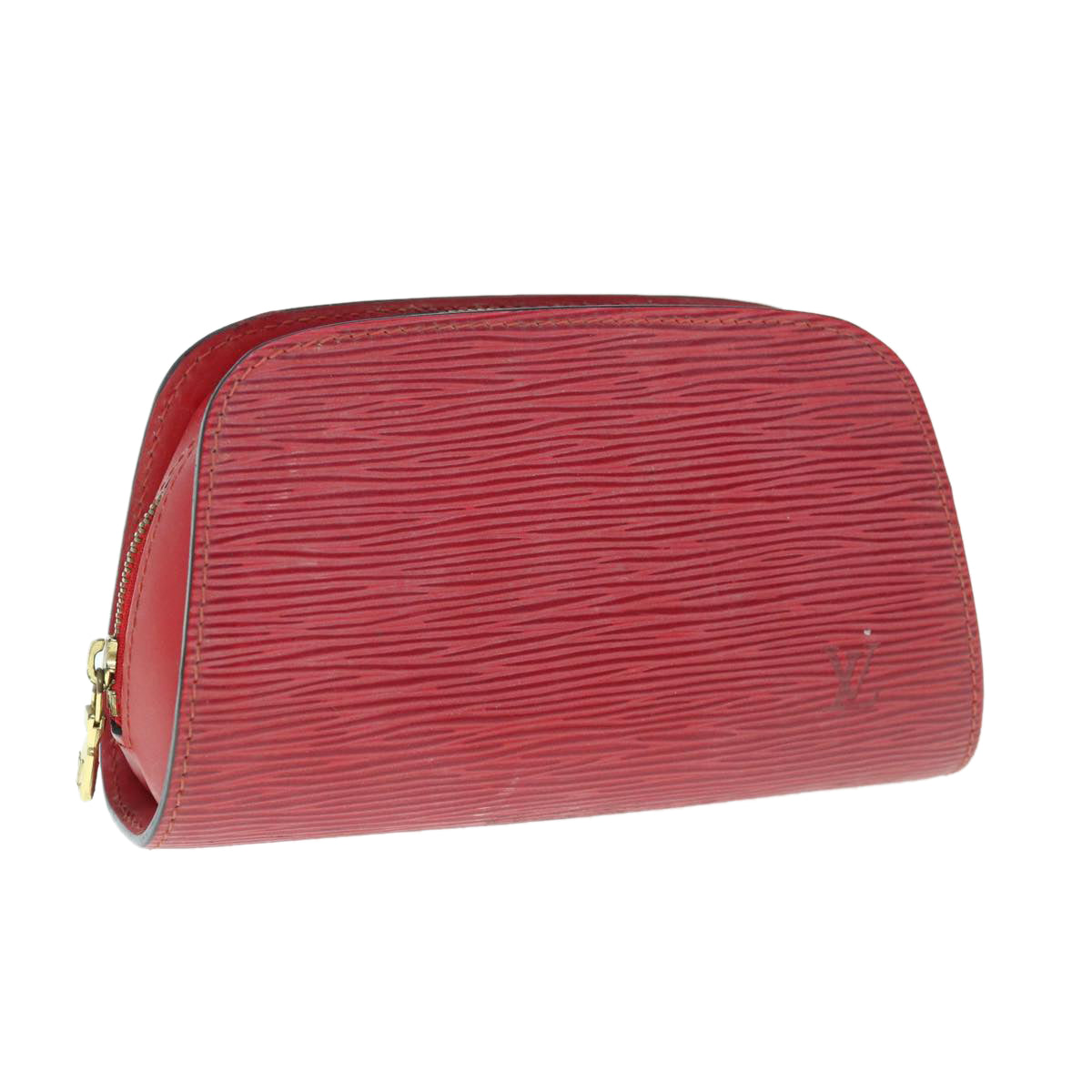 LOUIS VUITTON Epi Dauphine PM Pouch Red M48447 LV Auth 63421