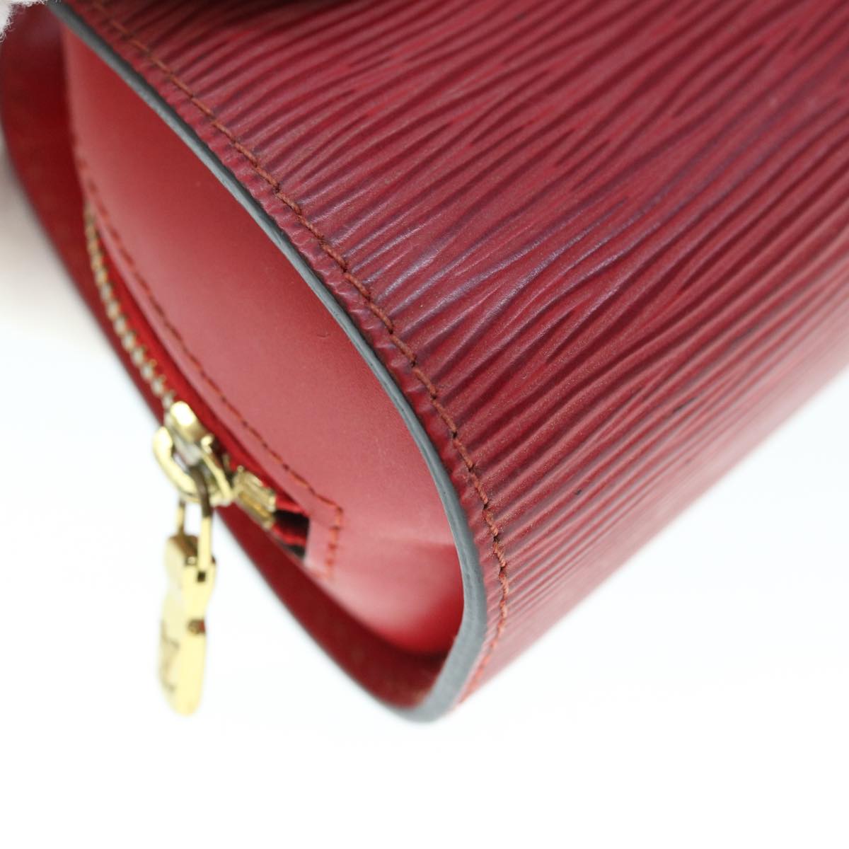 LOUIS VUITTON Epi Dauphine PM Pouch Red M48447 LV Auth 63421