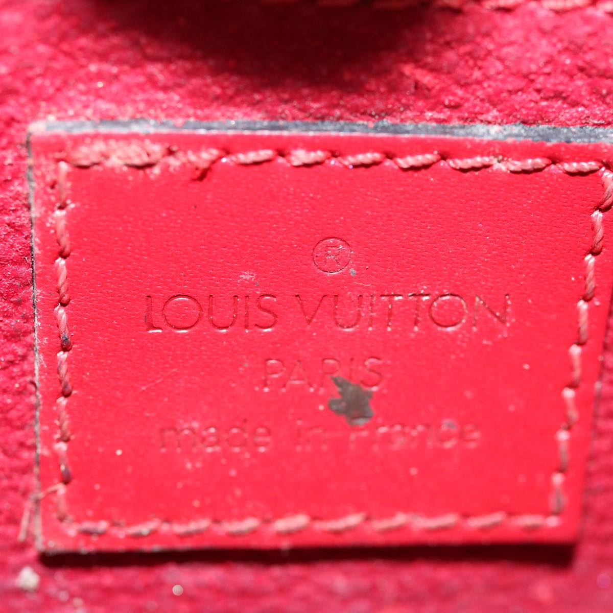 LOUIS VUITTON Epi Dauphine PM Pouch Red M48447 LV Auth 63421