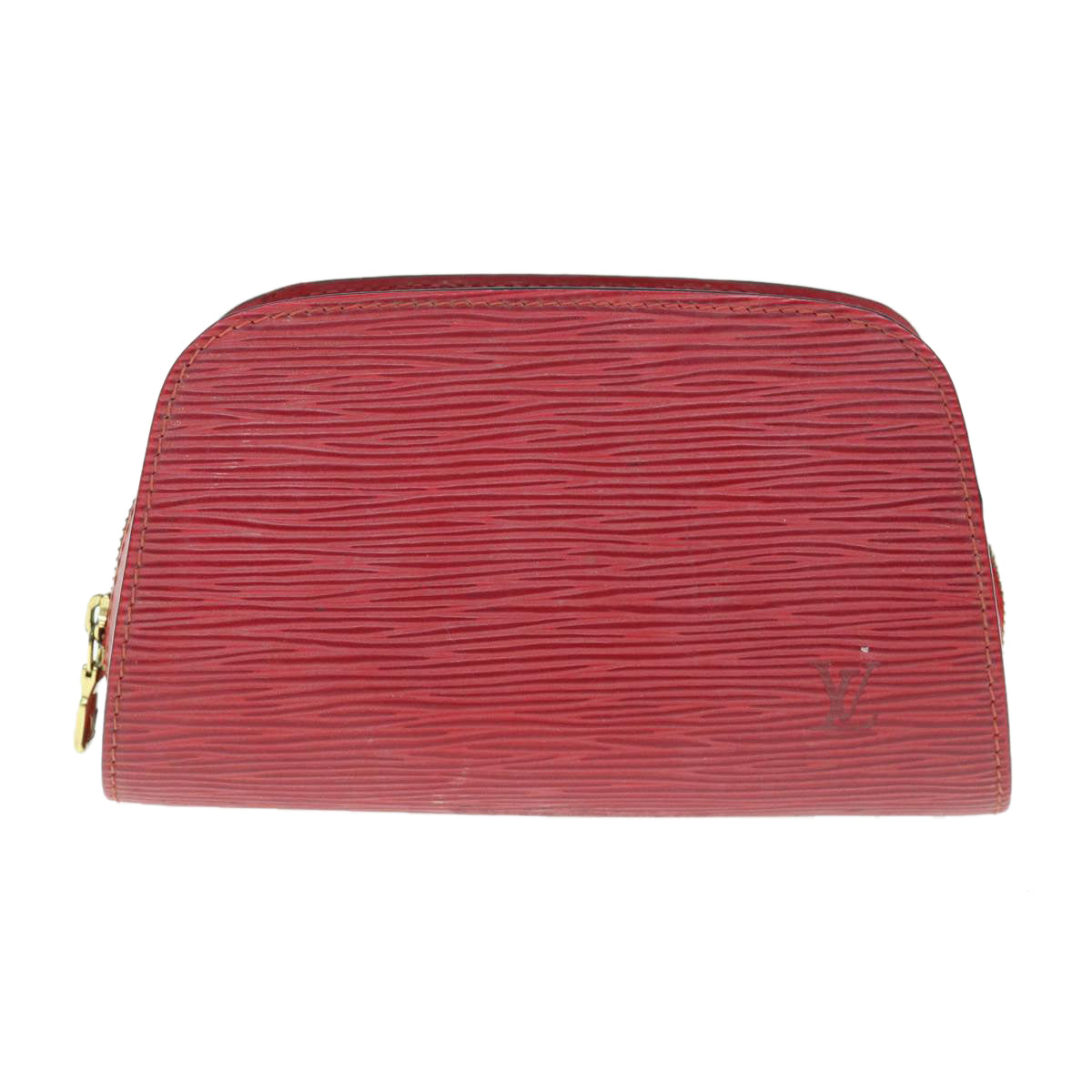 LOUIS VUITTON Epi Dauphine PM Pouch Red M48447 LV Auth 63421