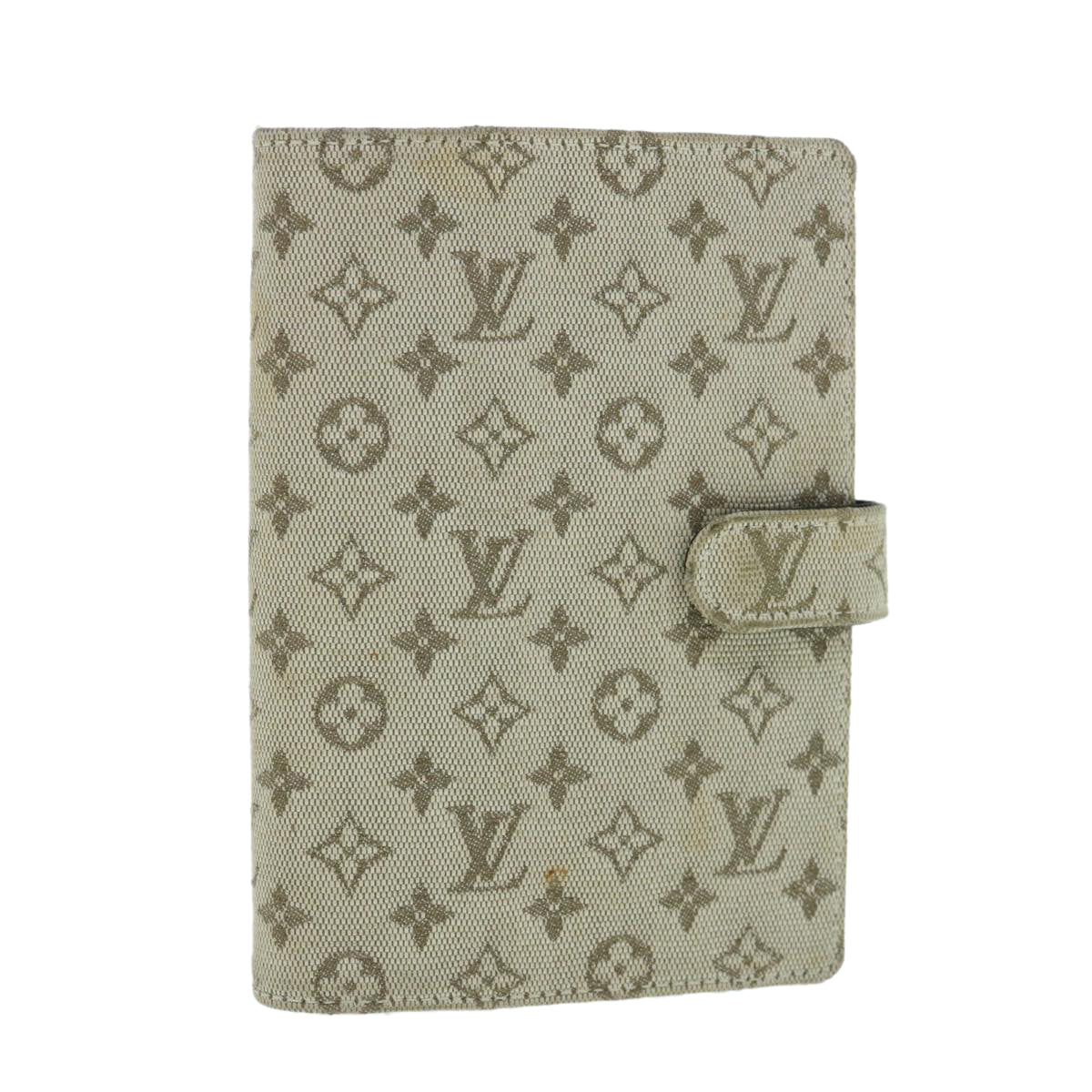 LOUIS VUITTON Monogram Mini Agenda PM Day Planner Cover Khaki R20911 Auth 63423