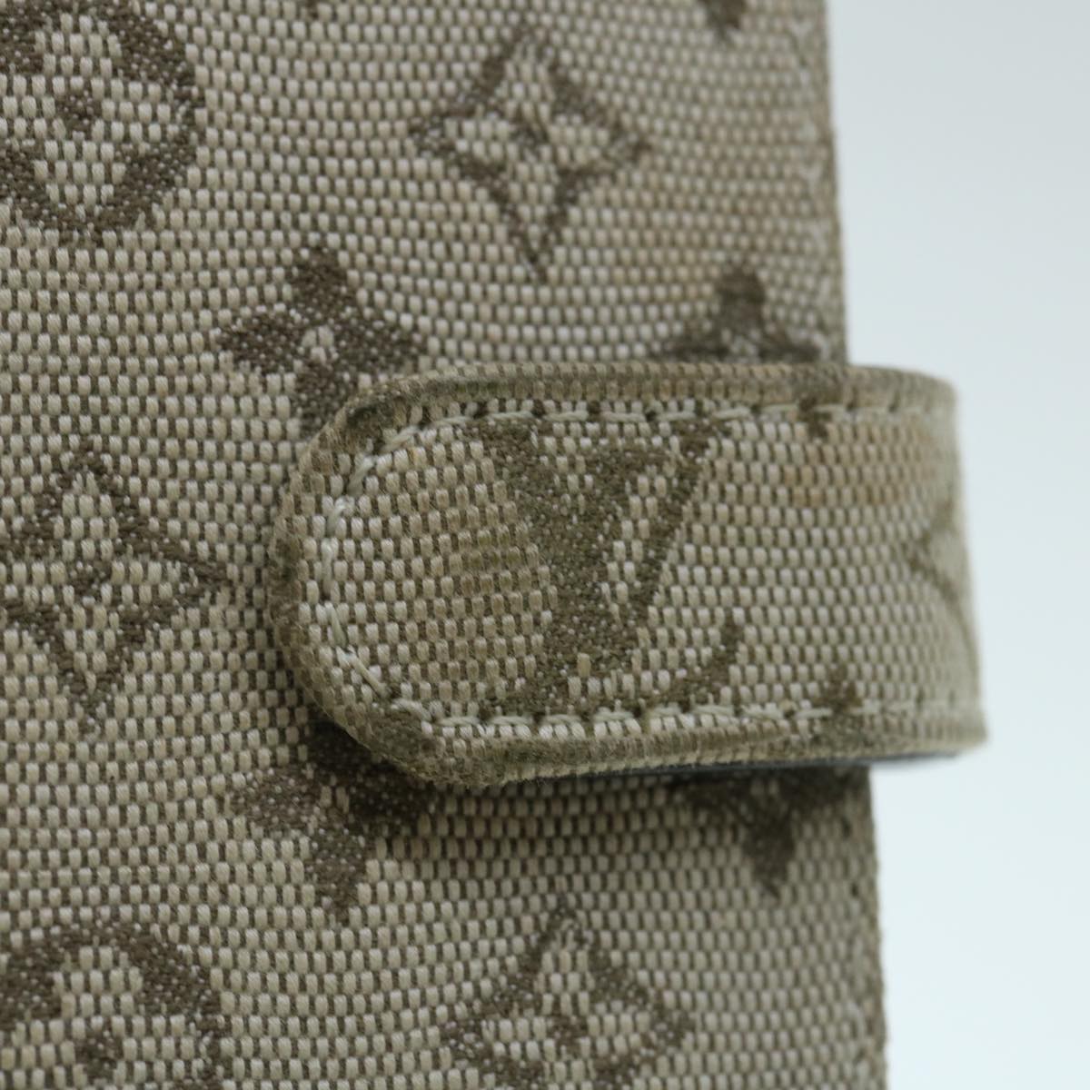 LOUIS VUITTON Monogram Mini Agenda PM Day Planner Cover Khaki R20911 Auth 63423