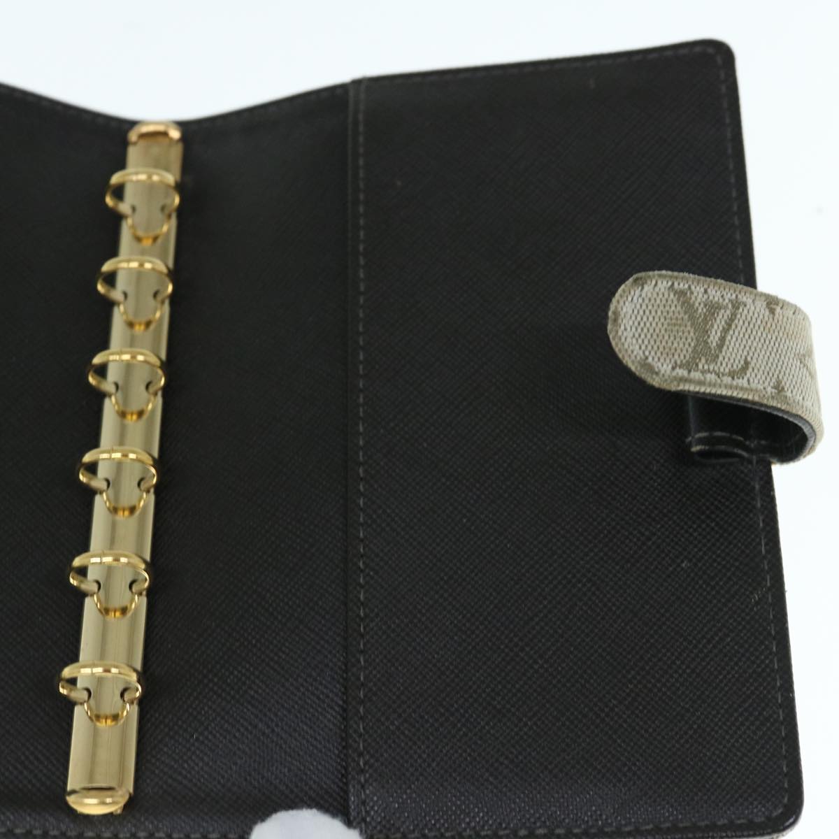 LOUIS VUITTON Monogram Mini Agenda PM Day Planner Cover Khaki R20911 Auth 63423