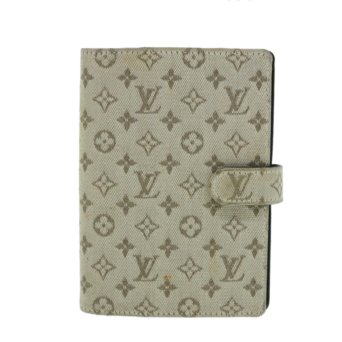 LOUIS VUITTON Monogram Mini Agenda PM Day Planner Cover Khaki R20911 Auth 63423