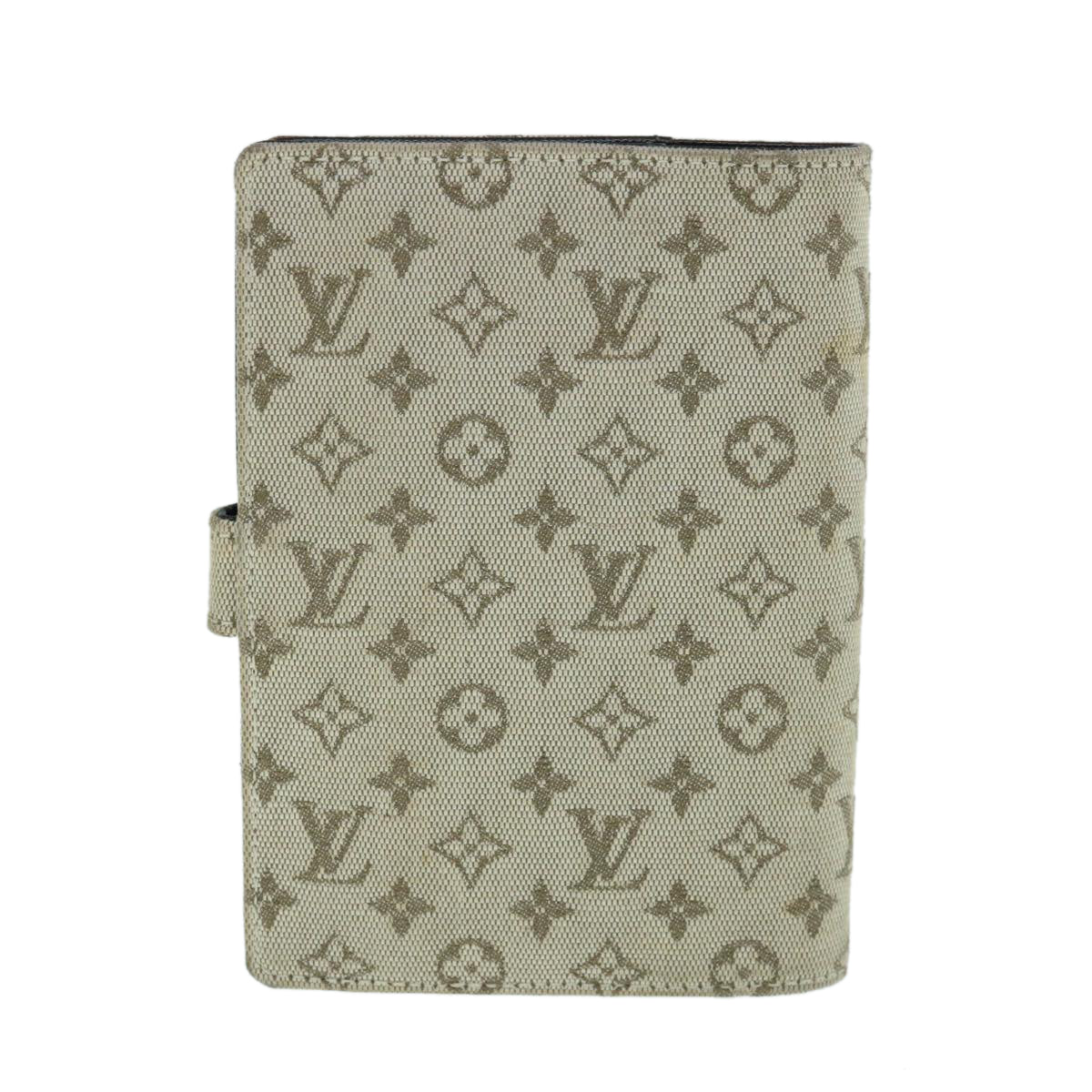 LOUIS VUITTON Monogram Mini Agenda PM Day Planner Cover Khaki R20911 Auth 63423