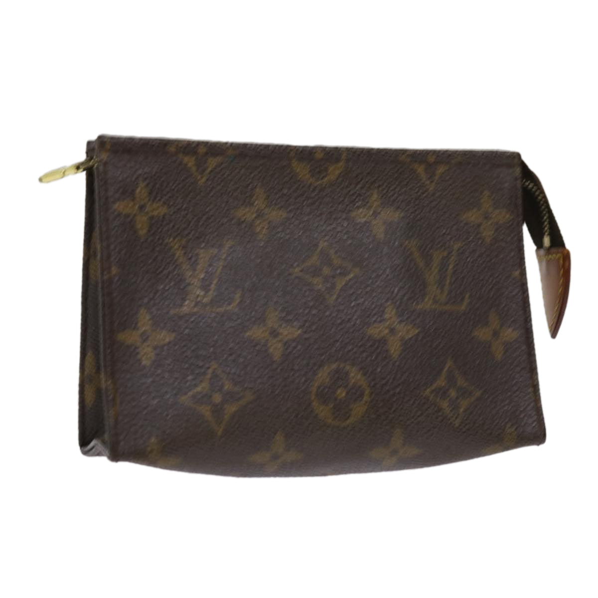 LOUIS VUITTON Monogram Poche Toilette 15 Pouch M47546 LV Auth 63477
