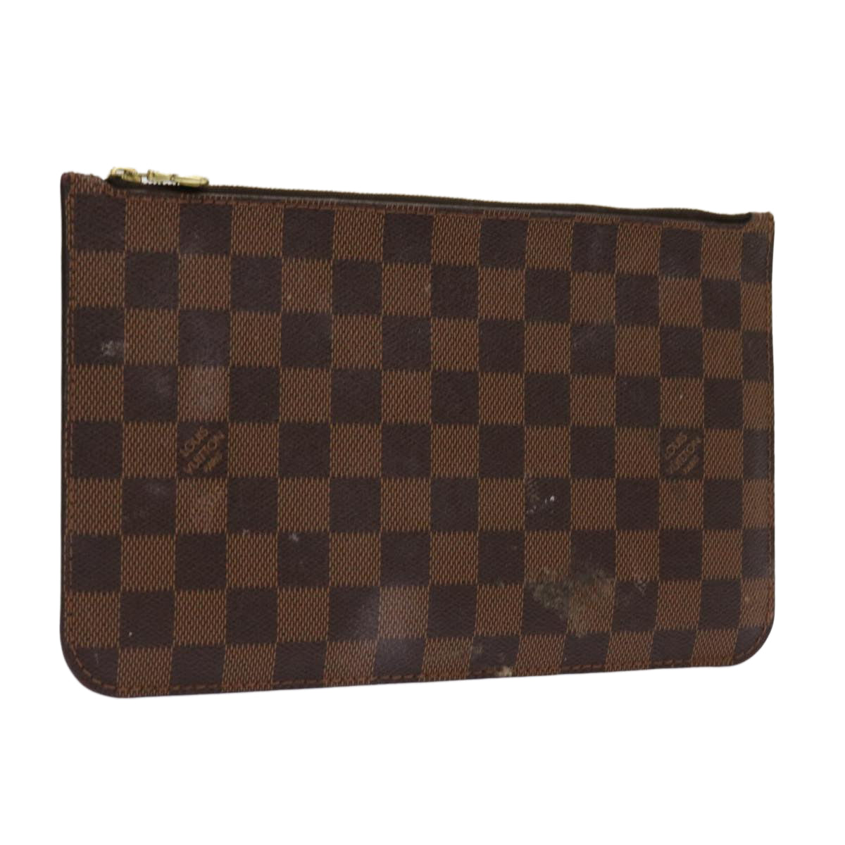 LOUIS VUITTON Damier Ebene Neverfull MM Pouch Accessory Pouch LV Auth 63480