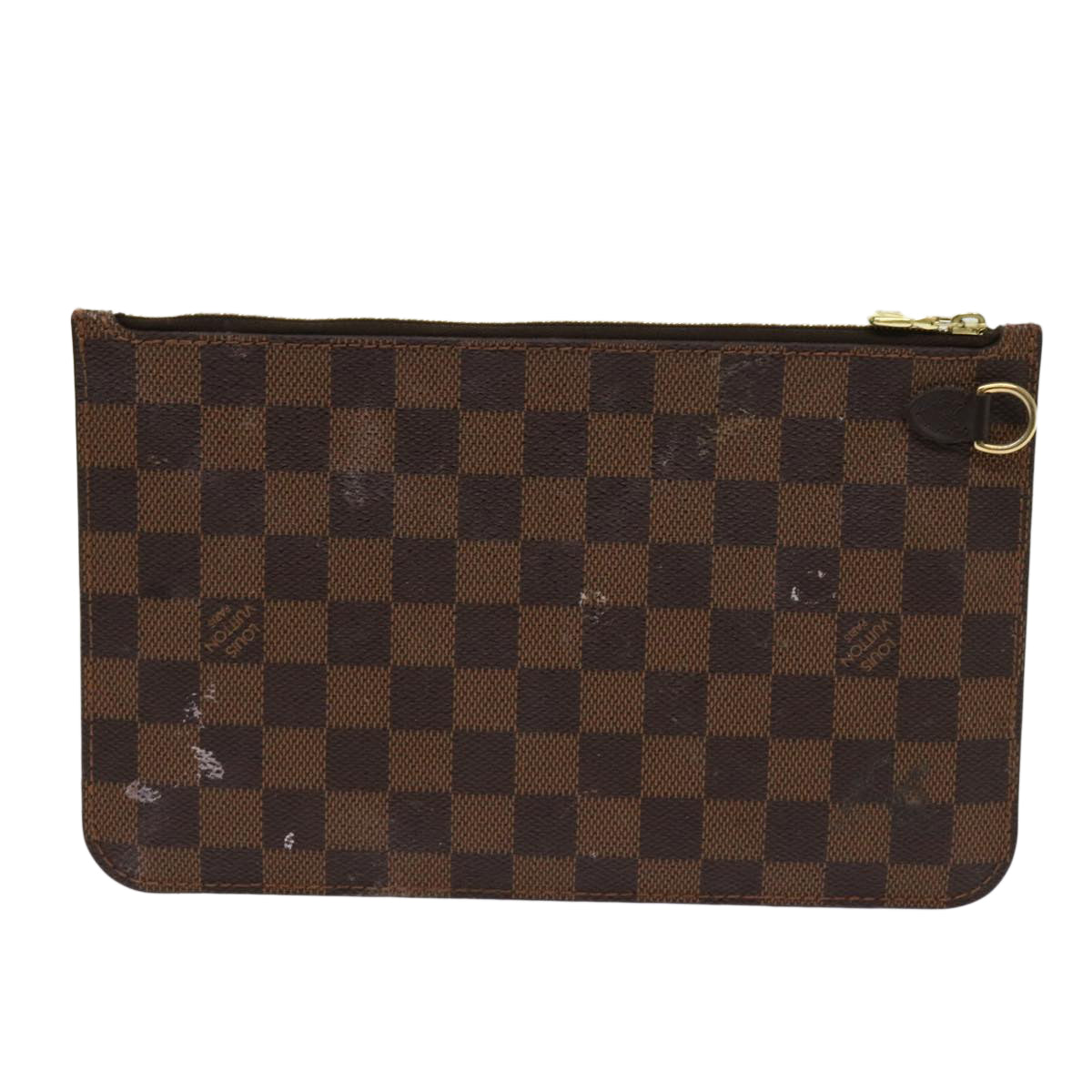 LOUIS VUITTON Damier Ebene Neverfull MM Pouch Accessory Pouch LV Auth 63480