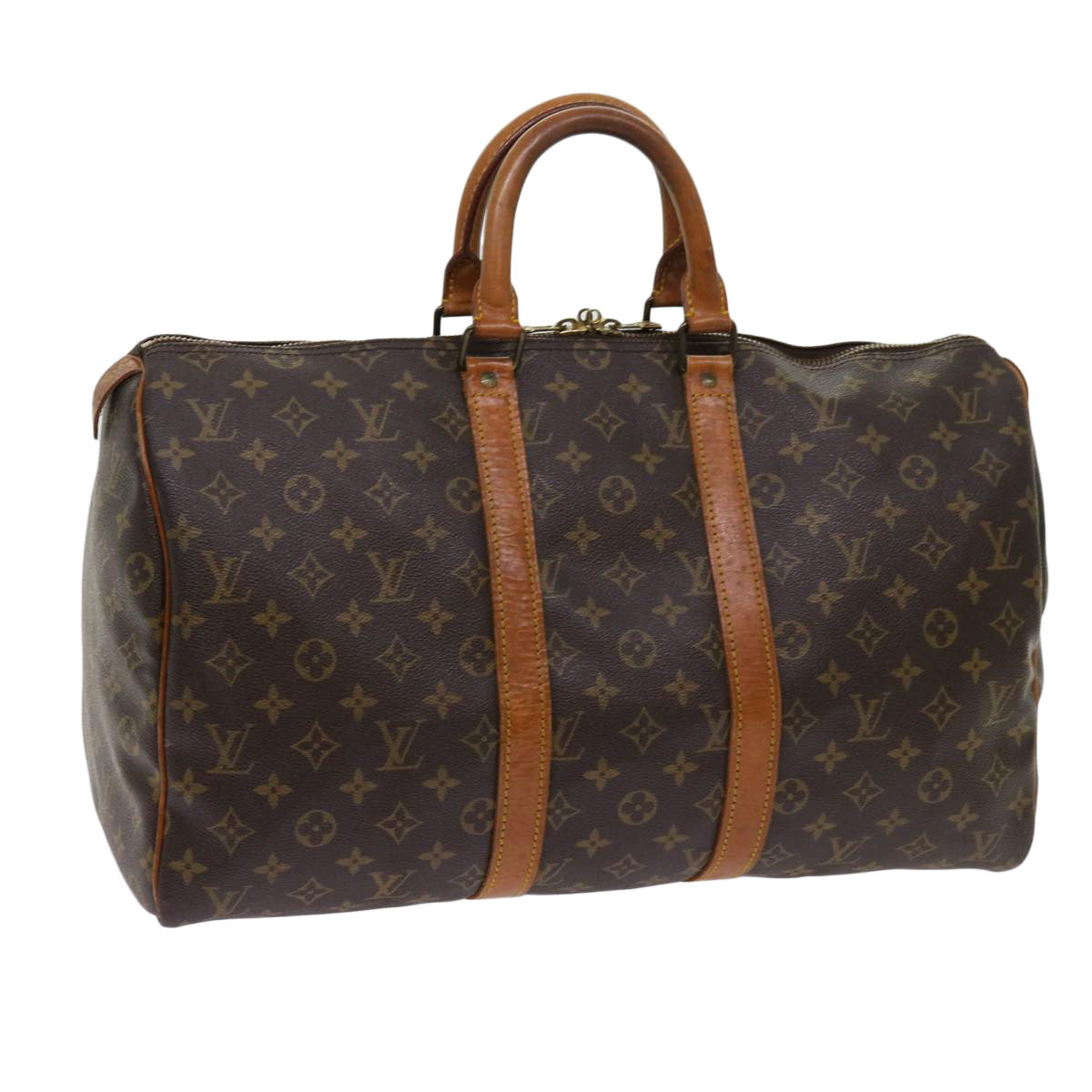 LOUIS VUITTON Monogram Keepall 45 Boston Bag M41428 LV Auth 63516