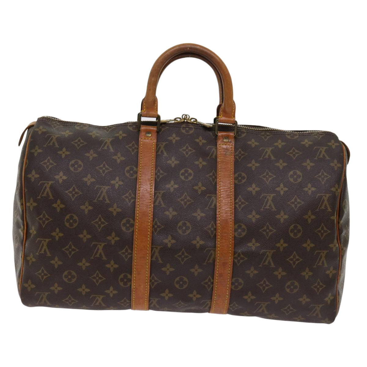 LOUIS VUITTON Monogram Keepall 45 Boston Bag M41428 LV Auth 63516