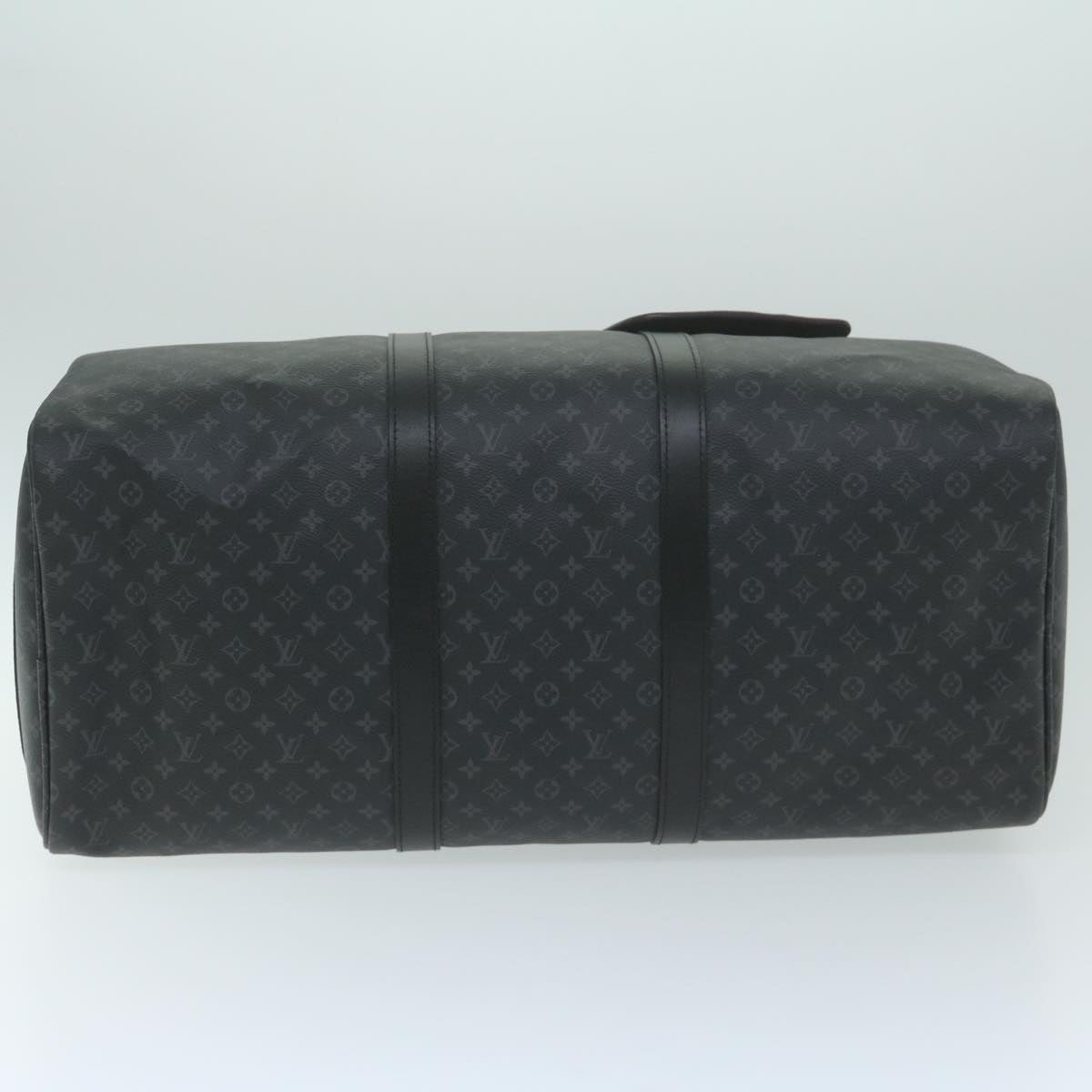 LOUIS VUITTON Monogram Eclipse Keepall Bandouliere 50 Bag M56856 LV Auth 63543S