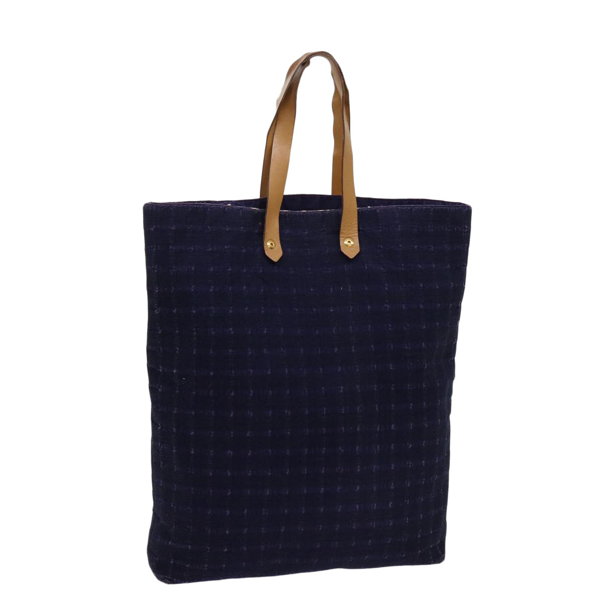 HERMES Amedabadiego GM Tote Bag Cotton Purple Auth 63546