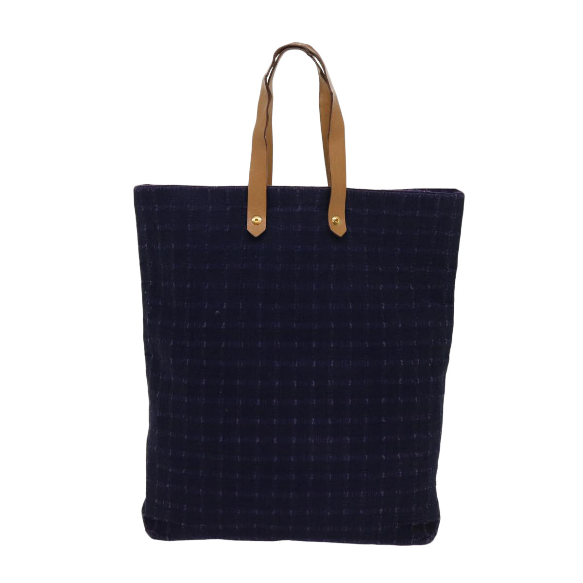 HERMES Amedabadiego GM Tote Bag Cotton Purple Auth 63546