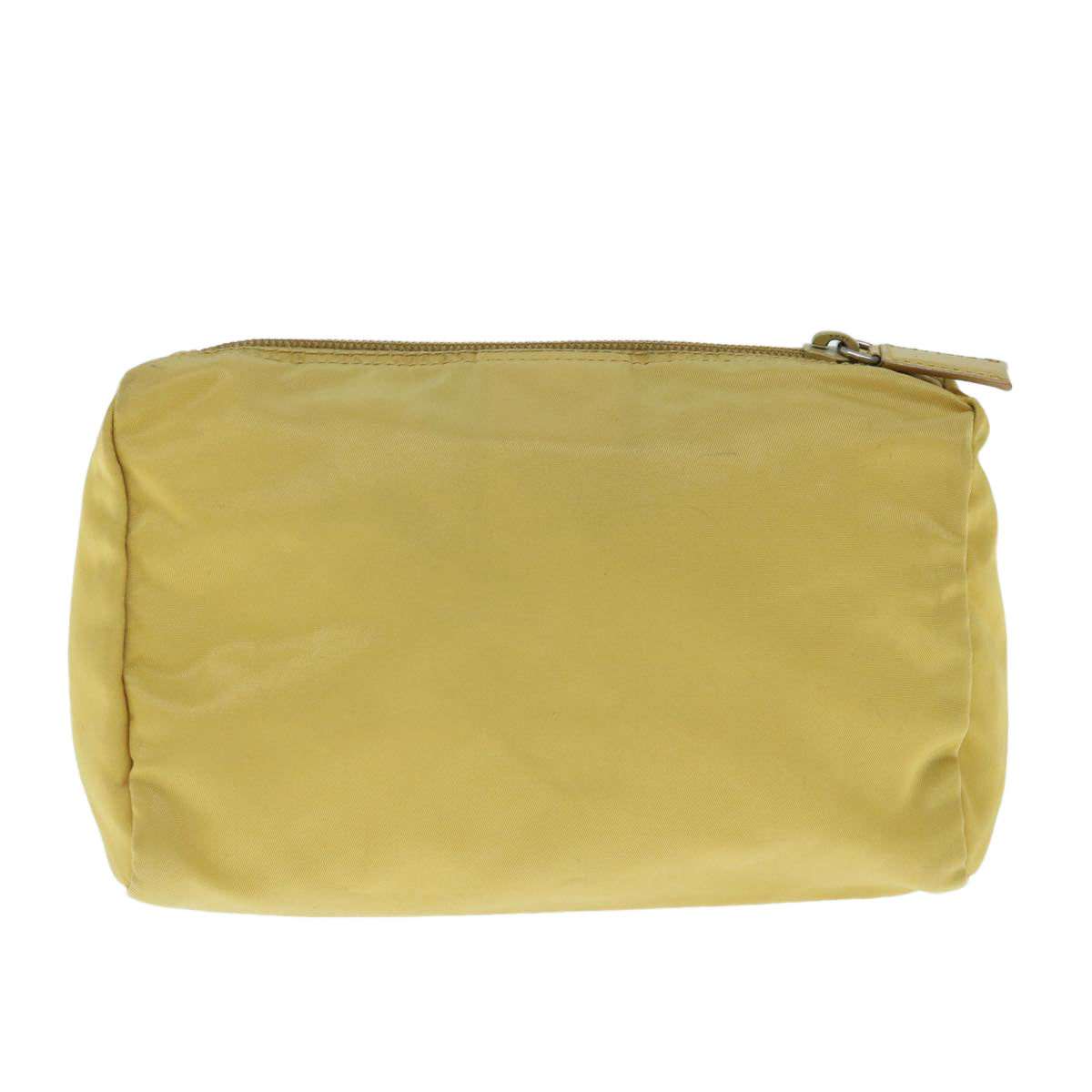 PRADA Pouch Nylon Yellow Auth 63628