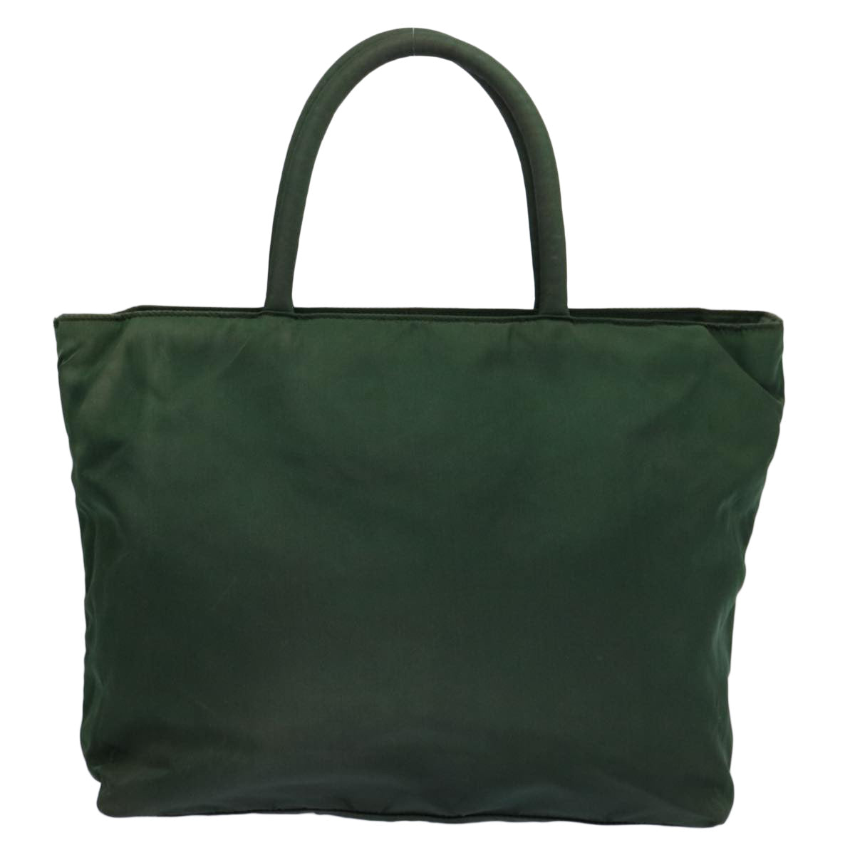 PRADA Hand Bag Nylon Green Auth 63631