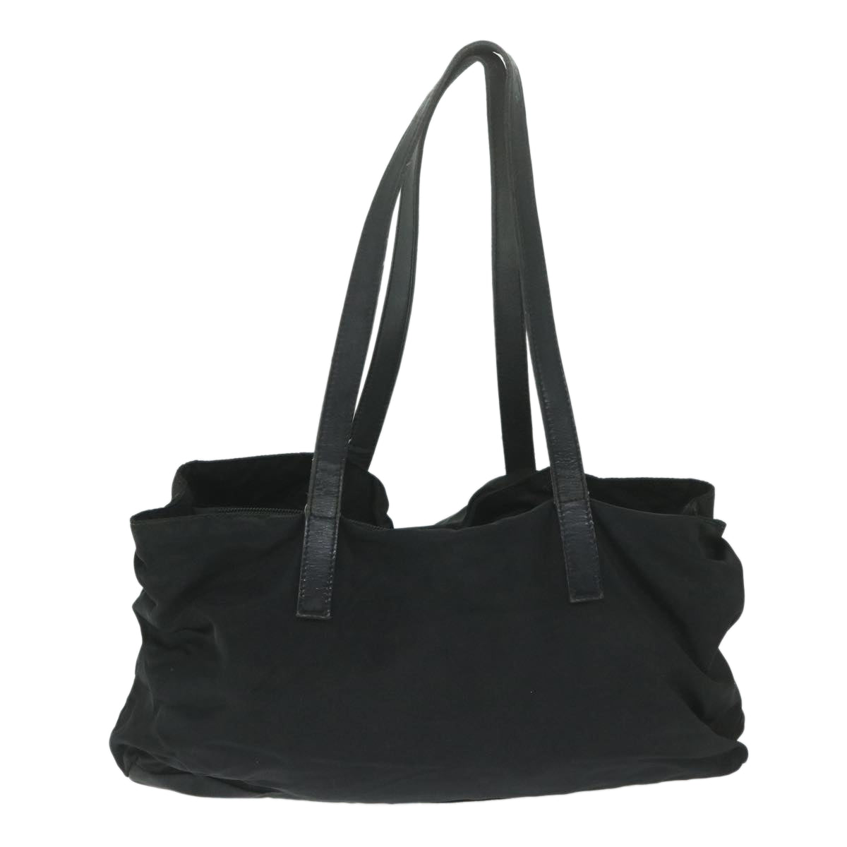 PRADA Shoulder Bag Nylon Black Auth 63675