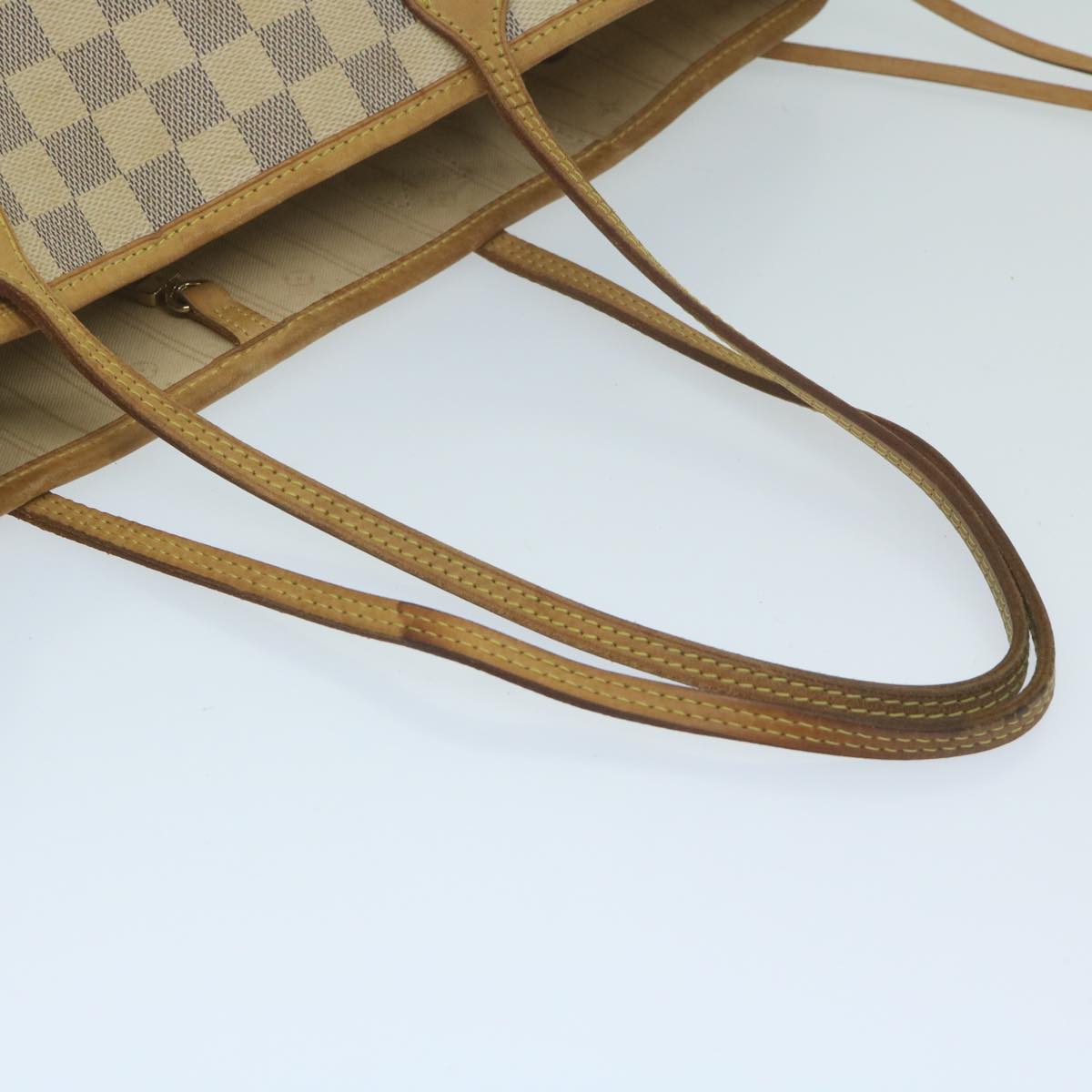 LOUIS VUITTON Damier Azur Neverfull MM Tote Bag N41605 LV Auth 63726