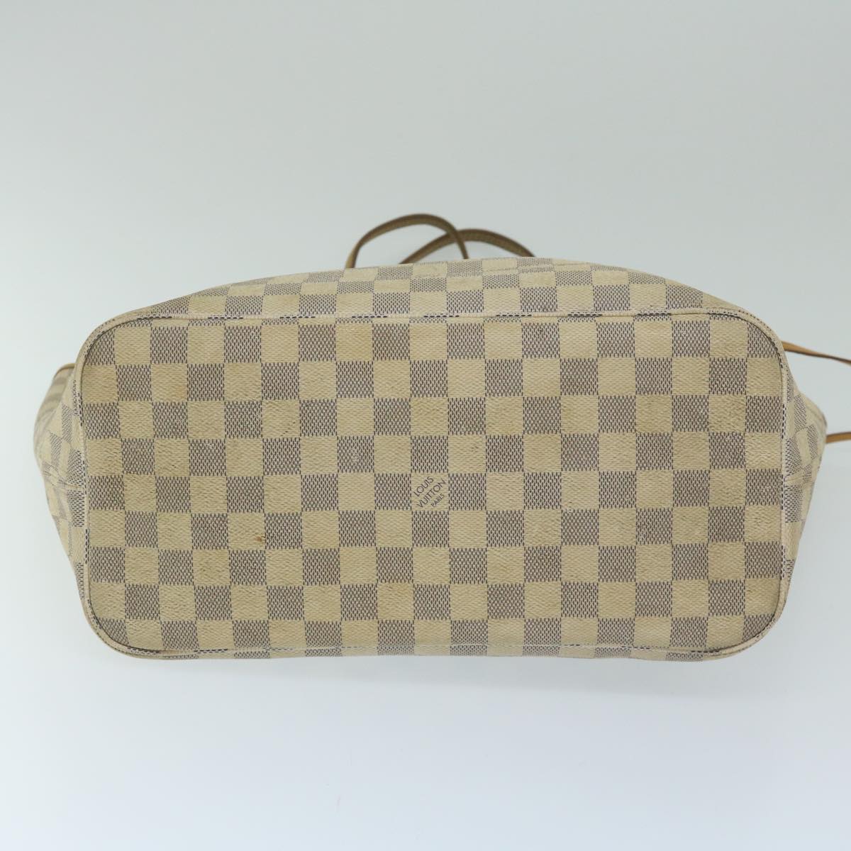 LOUIS VUITTON Damier Azur Neverfull MM Tote Bag N41605 LV Auth 63726