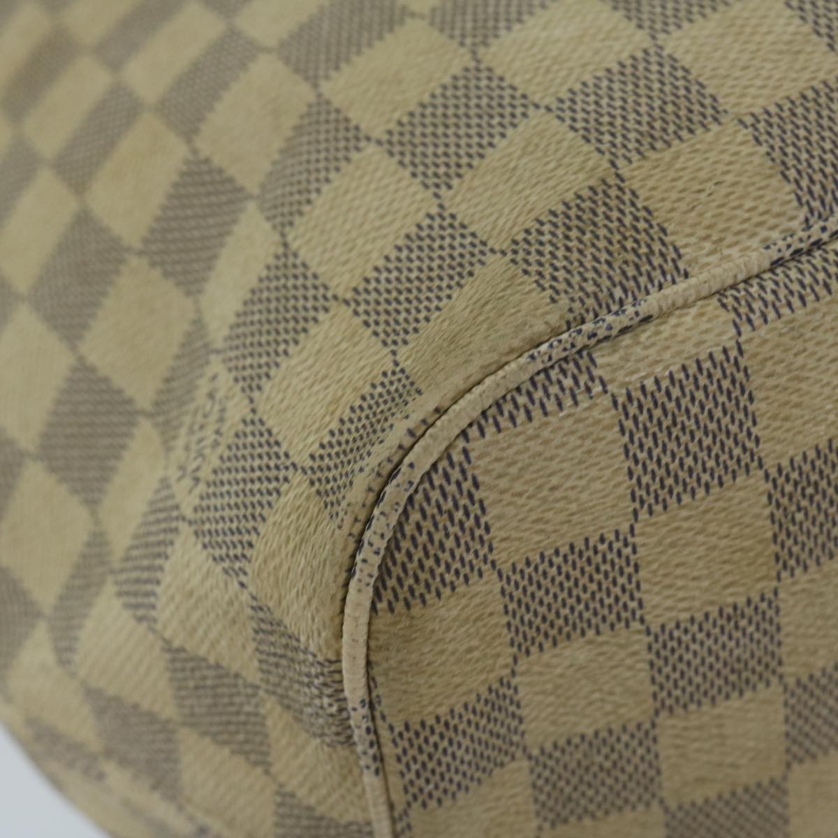 LOUIS VUITTON Damier Azur Neverfull MM Tote Bag N41605 LV Auth 63726