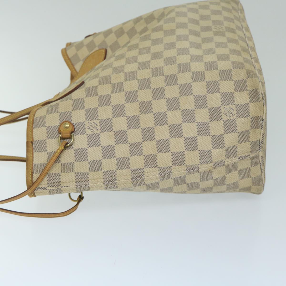 LOUIS VUITTON Damier Azur Neverfull MM Tote Bag N41605 LV Auth 63726