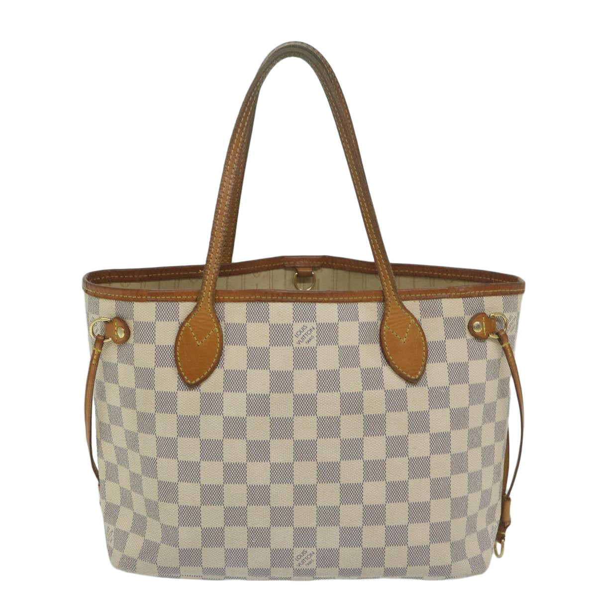 LOUIS VUITTON Damier Azur Neverfull PM Tote Bag N41362 LV Auth 63728