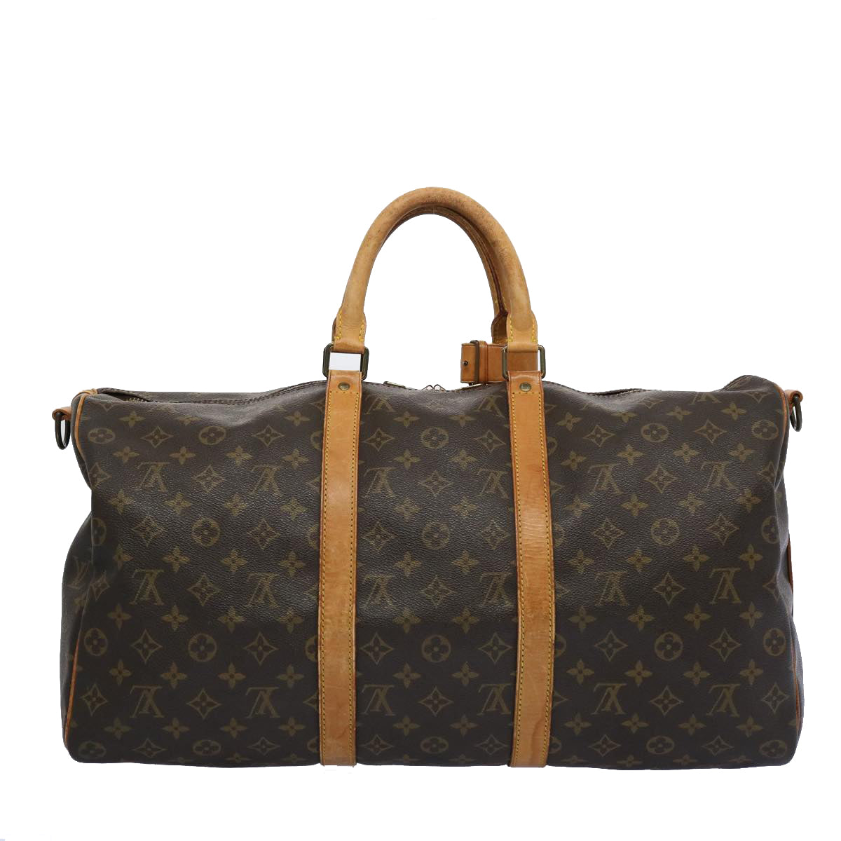 LOUIS VUITTON Monogram Keepall Bandouliere 50 Boston Bag M41416 LV Auth 63736