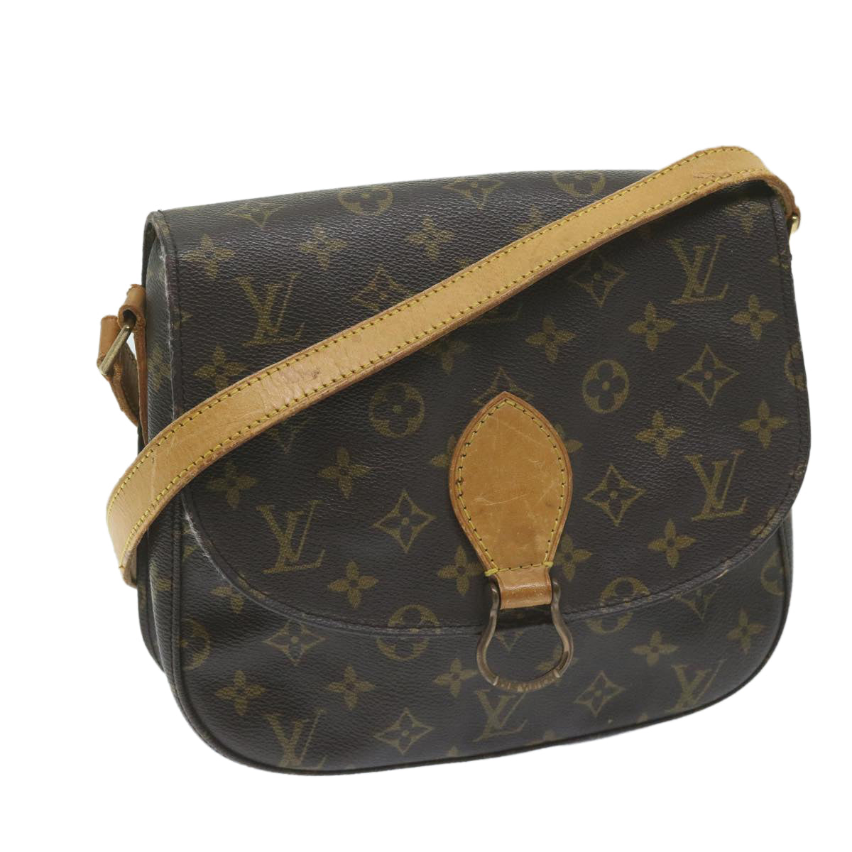 LOUIS VUITTON Monogram Saint Cloud GM Shoulder Bag M51242 LV Auth 63737