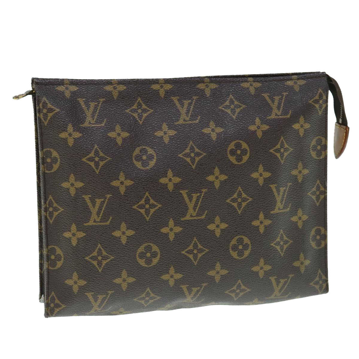 LOUIS VUITTON Monogram Poche Toilette 26 Pouch M47542 LV Auth 63738