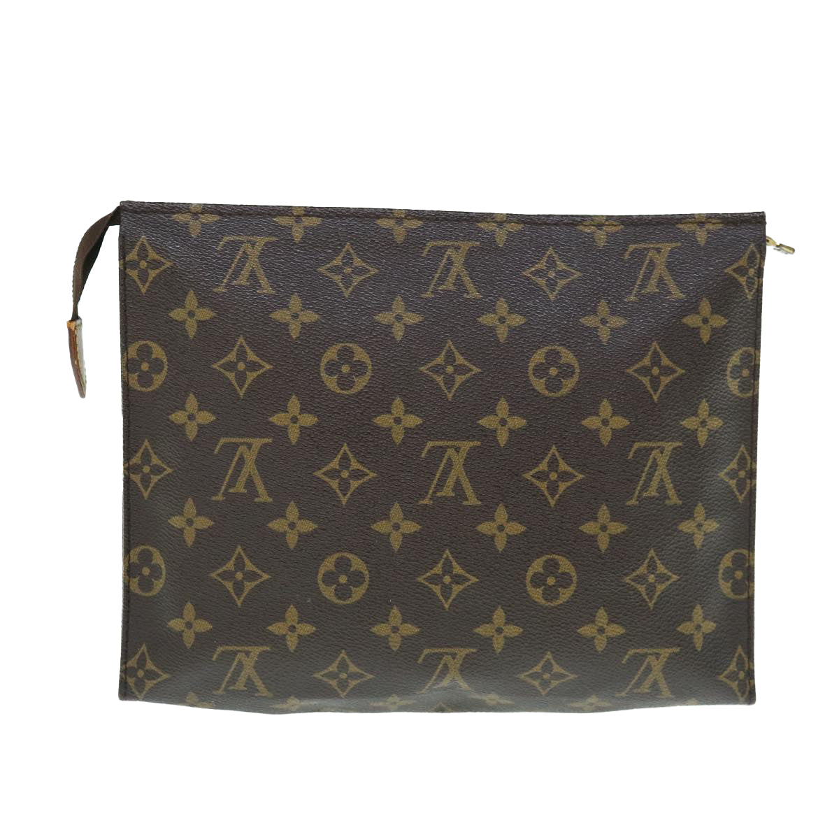 LOUIS VUITTON Monogram Poche Toilette 26 Pouch M47542 LV Auth 63738