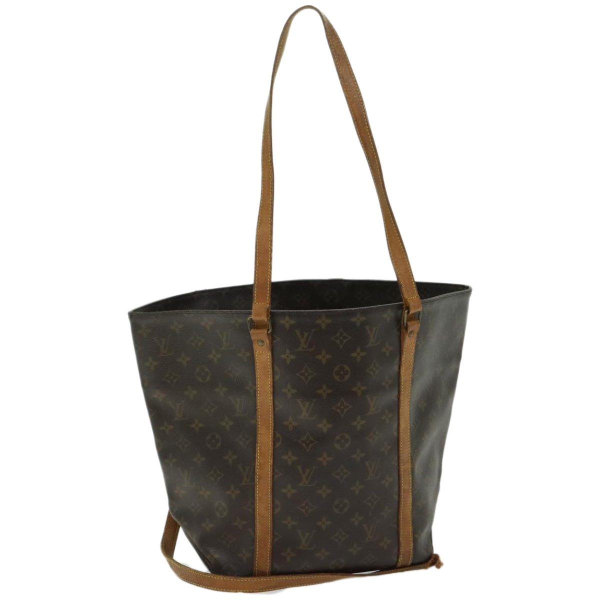 LOUIS VUITTON Monogram Sac Shopping Tote Bag M51108 LV Auth 63783